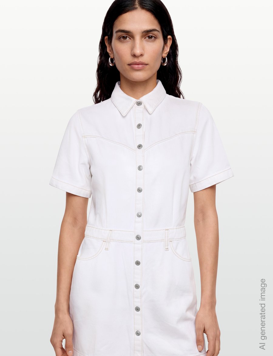 Levi's® - SS LOGAN WESTERN DRESS TOOTH F - hemdkleider - whites - 3