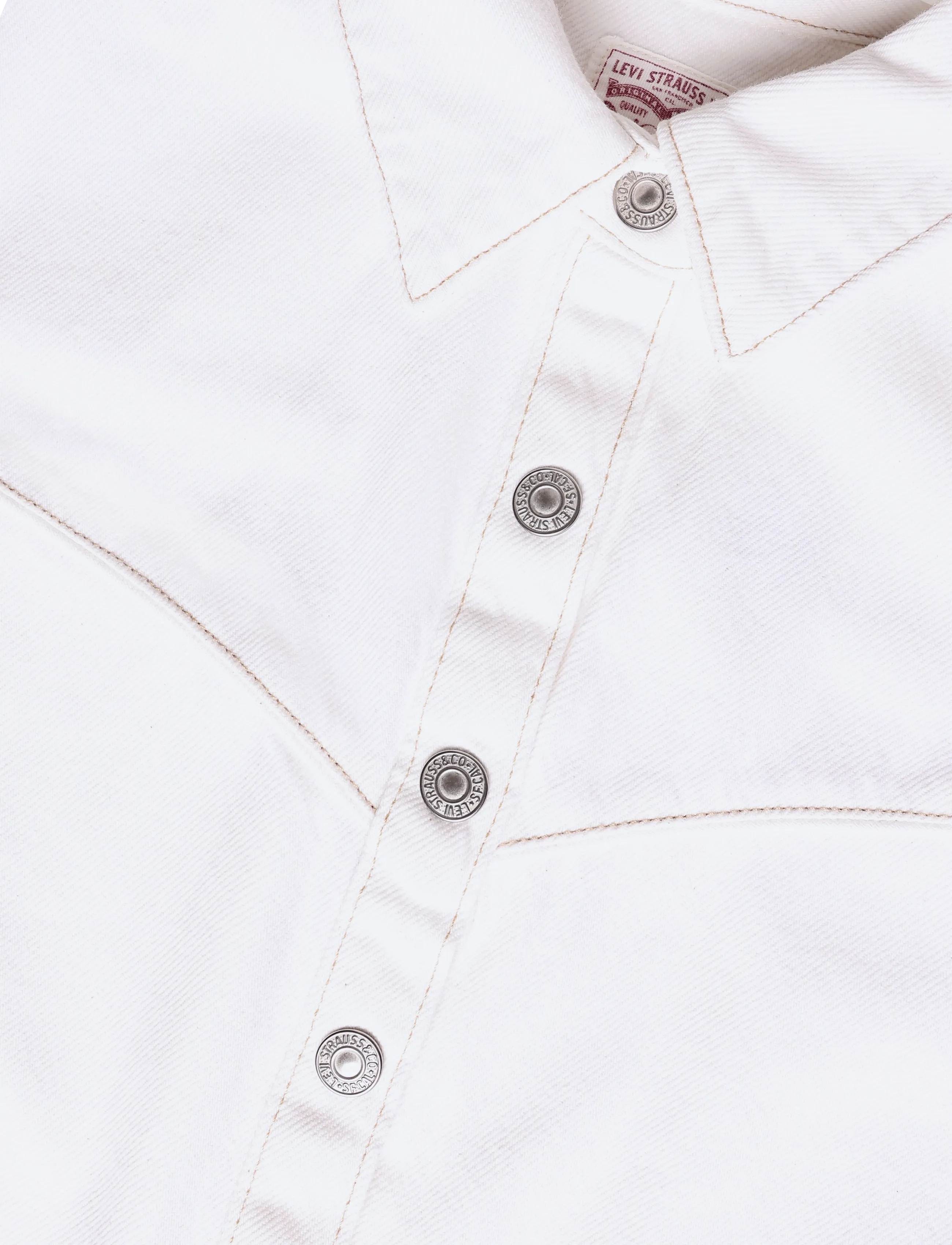 Levi's® - SS LOGAN WESTERN DRESS TOOTH F - hemdkleider - whites - 2