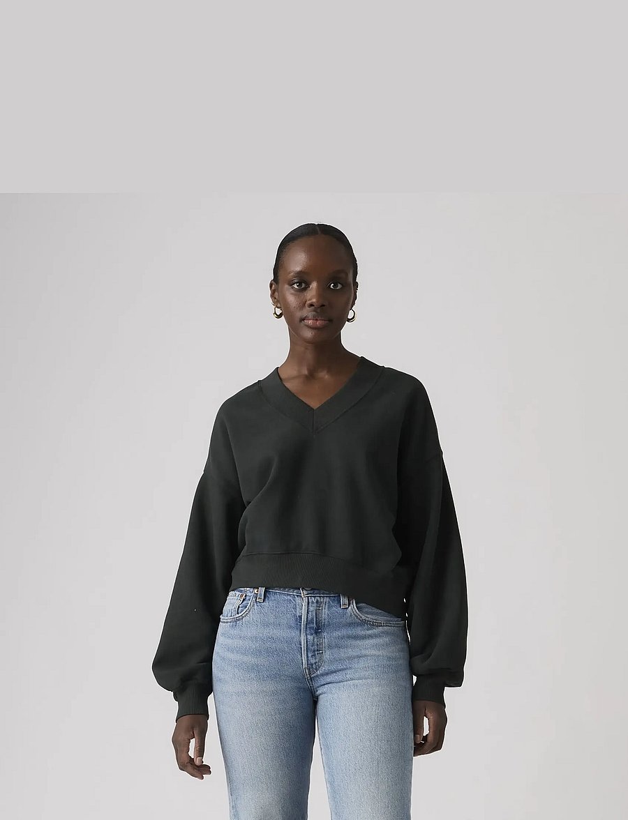 Levi's® - VINTAGE VNECK SWEATSHIRT H126 - everyday style - blacks - 3