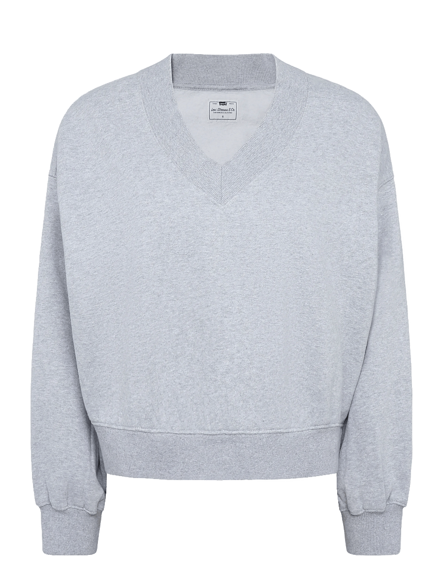 Levi's® - VINTAGE VNECK SWEATSHIRT SILVE - igapäevane stiil - greys - 0