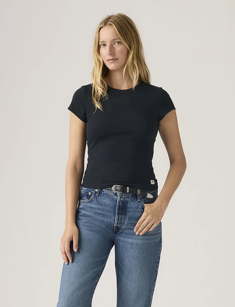 Levi's® - DRY GOODS TEE ANTHRACITE NIGHT - t-shirts - blacks - 5