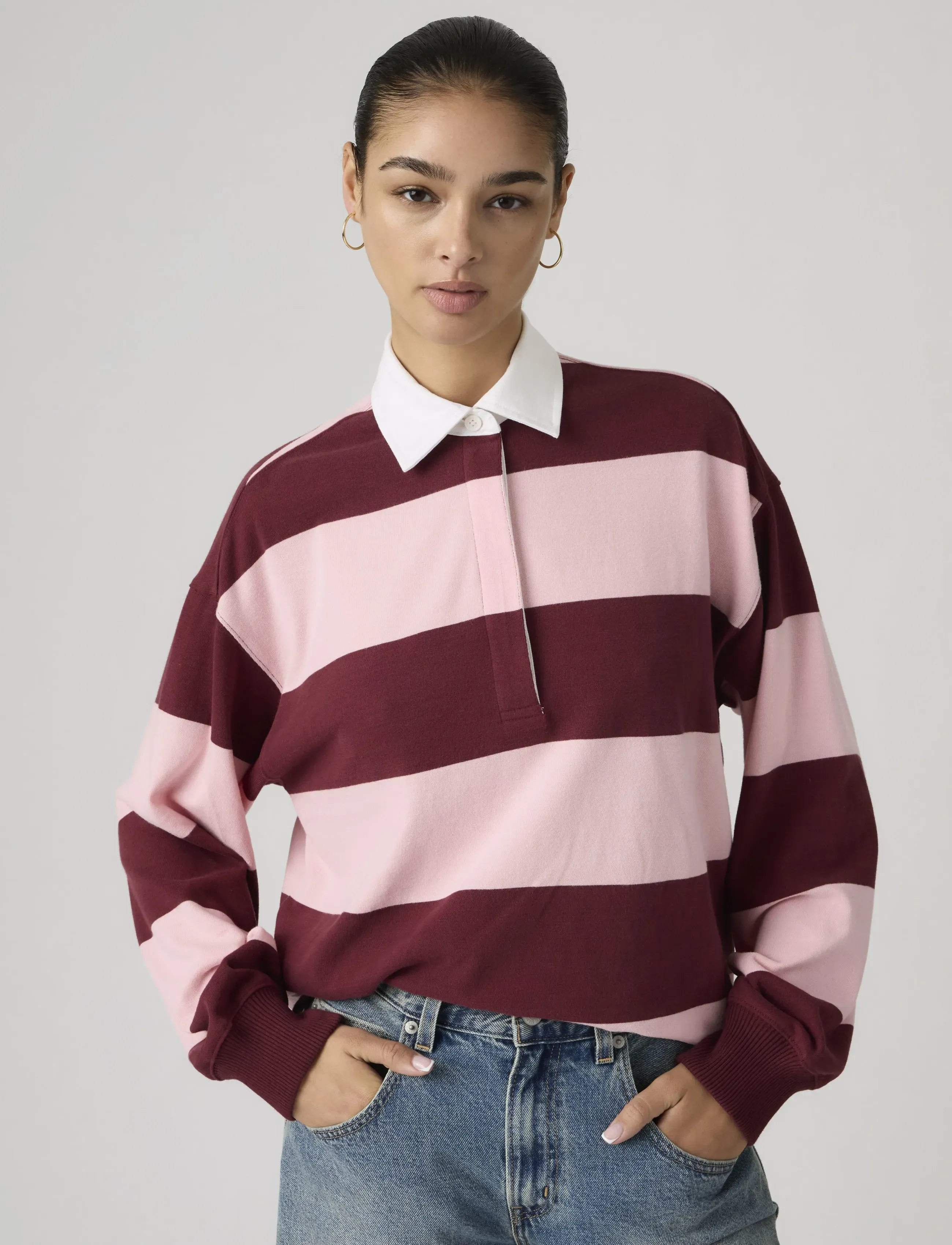 Levi's® - REENIE RUGBY LS KATIE STRIPE C - pinks - 4