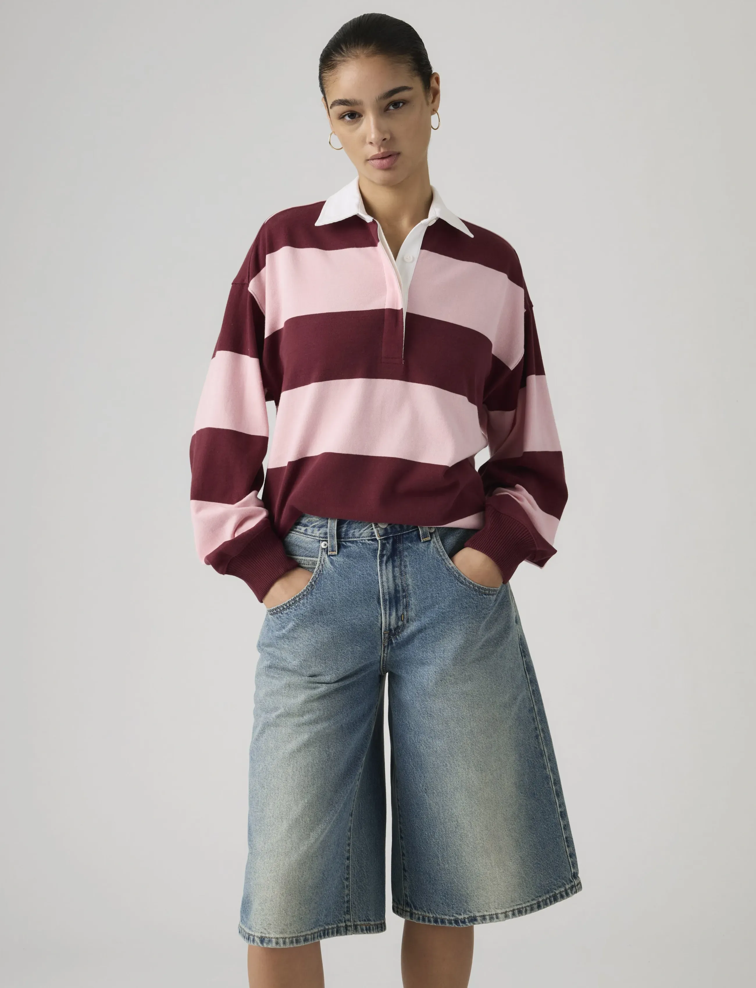 Levi's® - REENIE RUGBY LS KATIE STRIPE C - pinks - 5