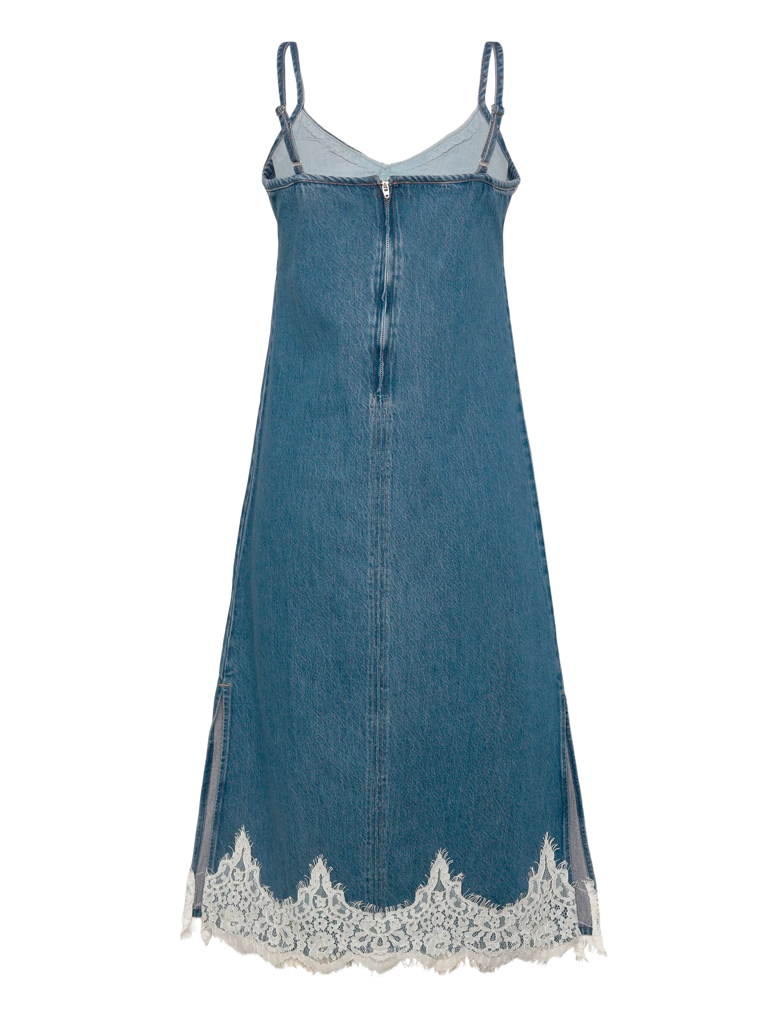 Levi's® - 90S DENIM SLIP DRESS SLIPPED M - slip dresses - med indigo - flat finish - 2