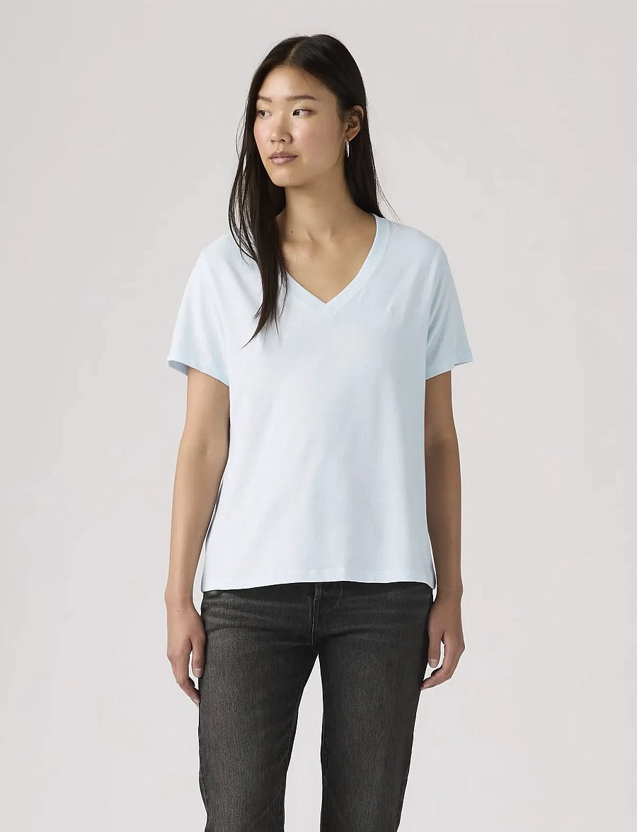 Levi's® - FAVORITE VNECK HM COUNTRY AIR - t-shirts - blues - 0
