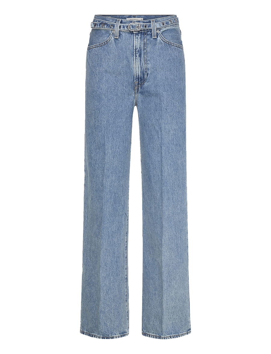 Levi's® - RIBCAGE WL BELTED MULTIPLE OPT - vida jeans - med indigo - worn in - 1