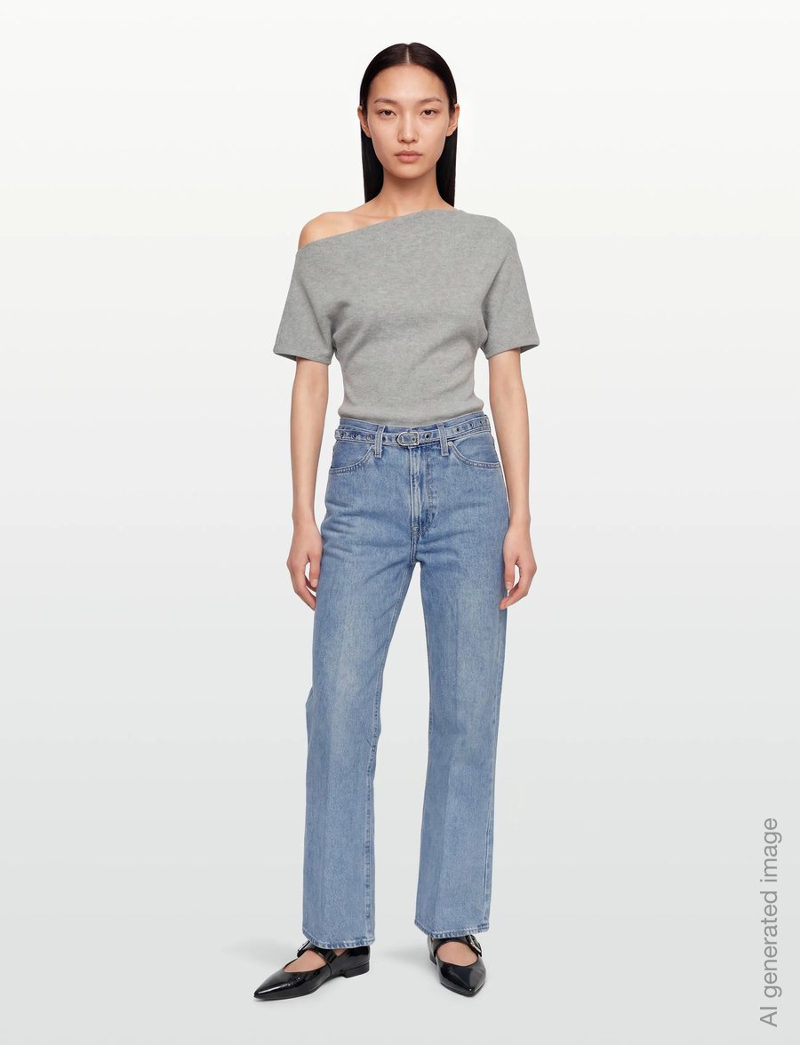 Levi's® - RIBCAGE WL BELTED MULTIPLE OPT - vida jeans - med indigo - worn in - 0