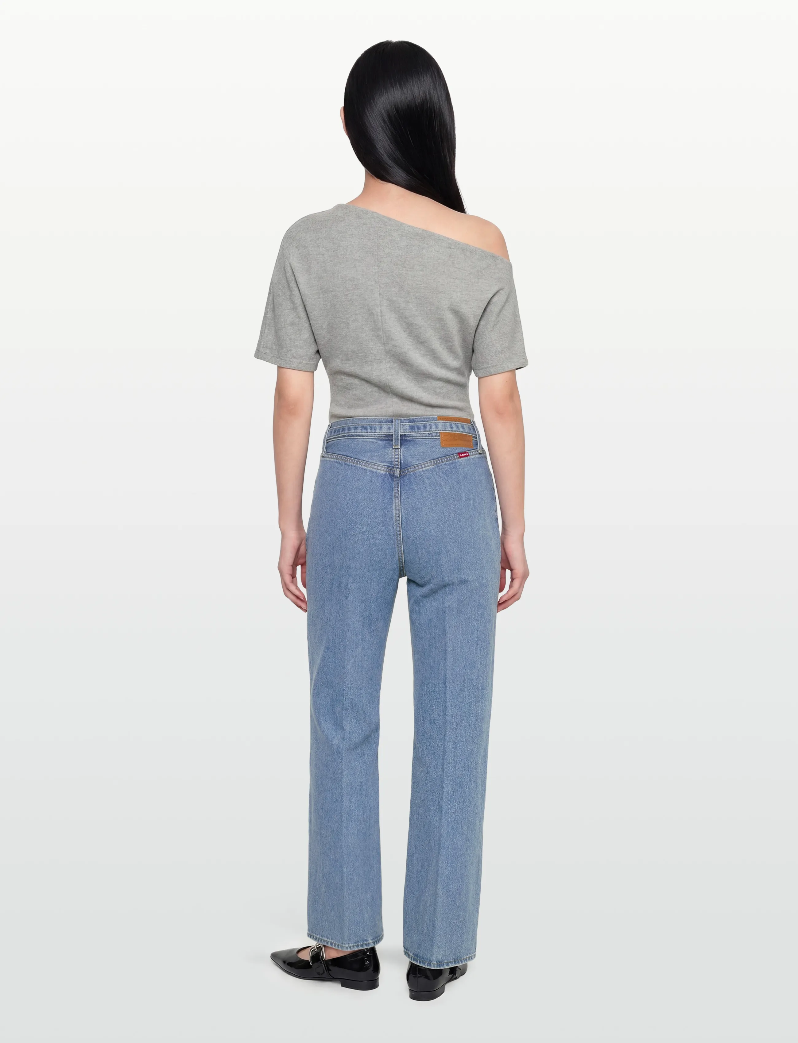 Levi's® - RIBCAGE WL BELTED MULTIPLE OPT - vida jeans - med indigo - worn in - 4