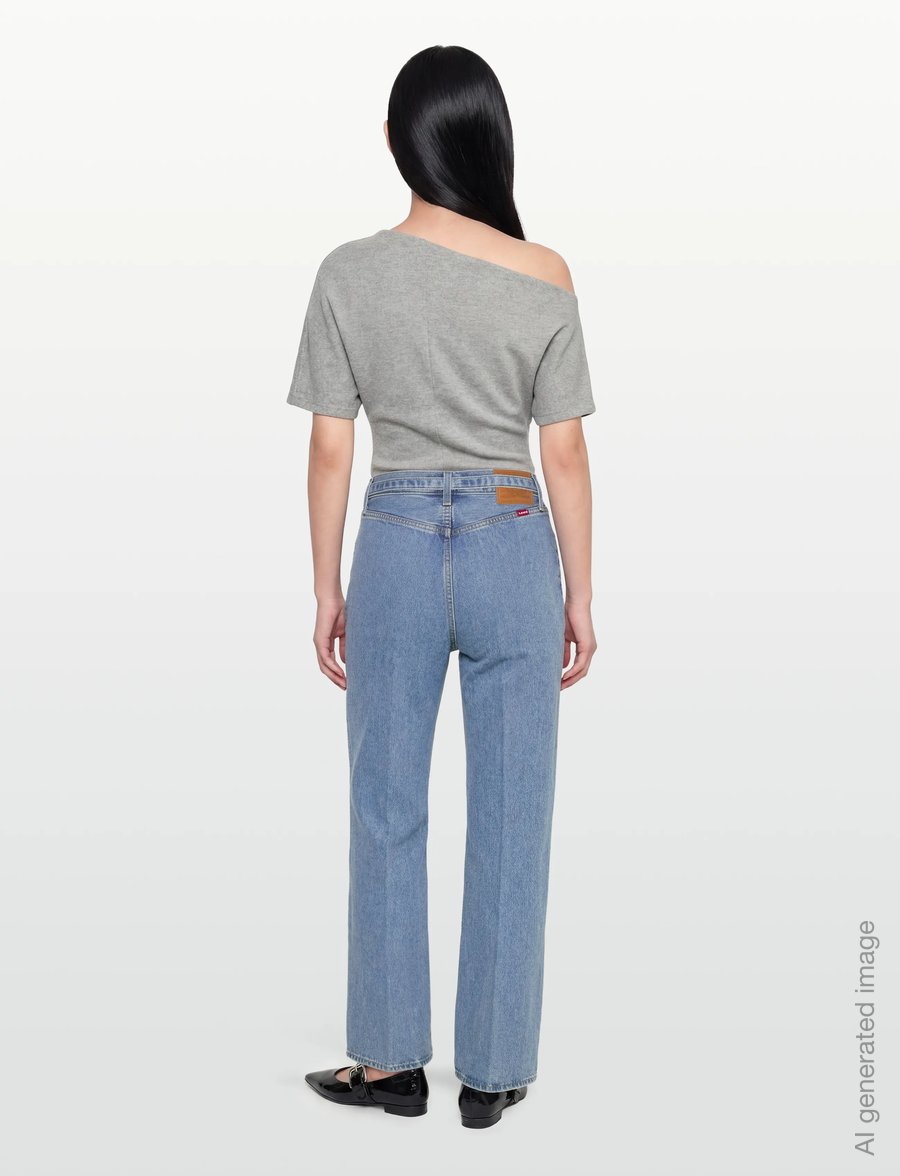 Levi's® - RIBCAGE WL BELTED MULTIPLE OPT - vida jeans - med indigo - worn in - 4