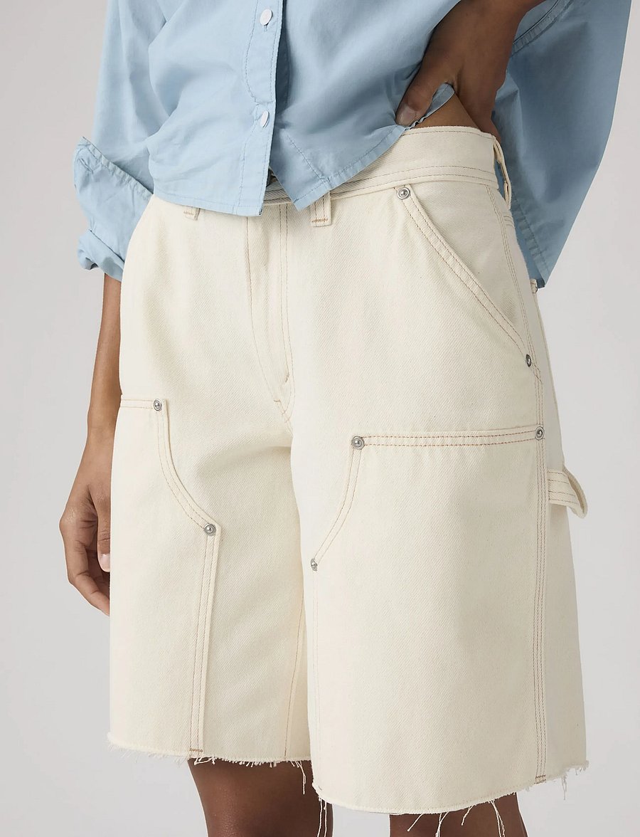 Levi's® - BAGGY DAD UTILITY SHORT YEAH N - jeansshorts - whites - 5
