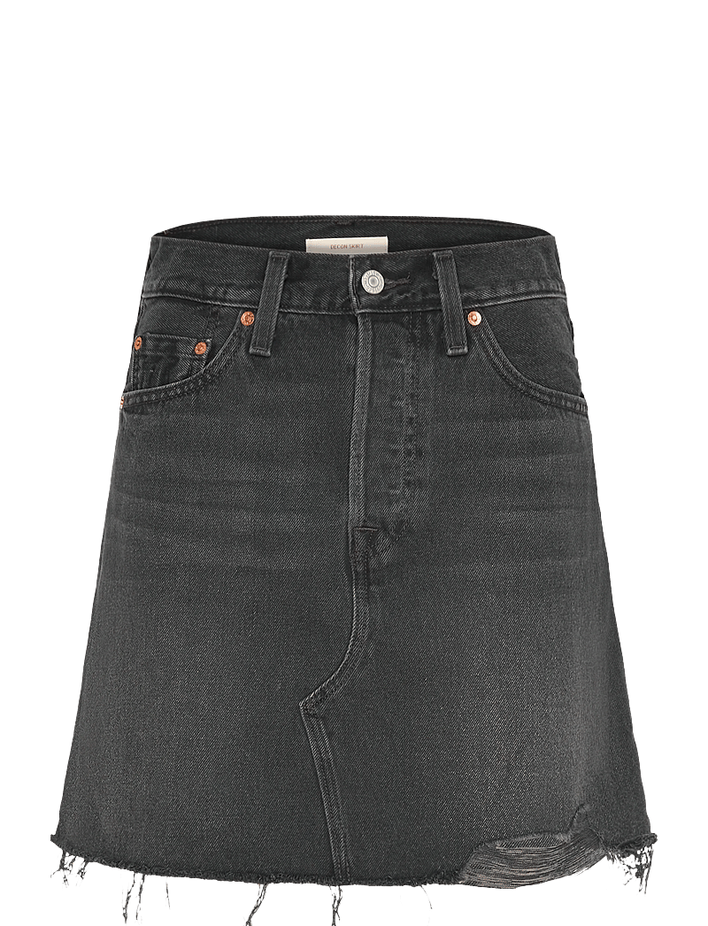 Levi's® - DECONSTRUCTED SKIRT H126 REBEL - denimnederdele - blacks - 0