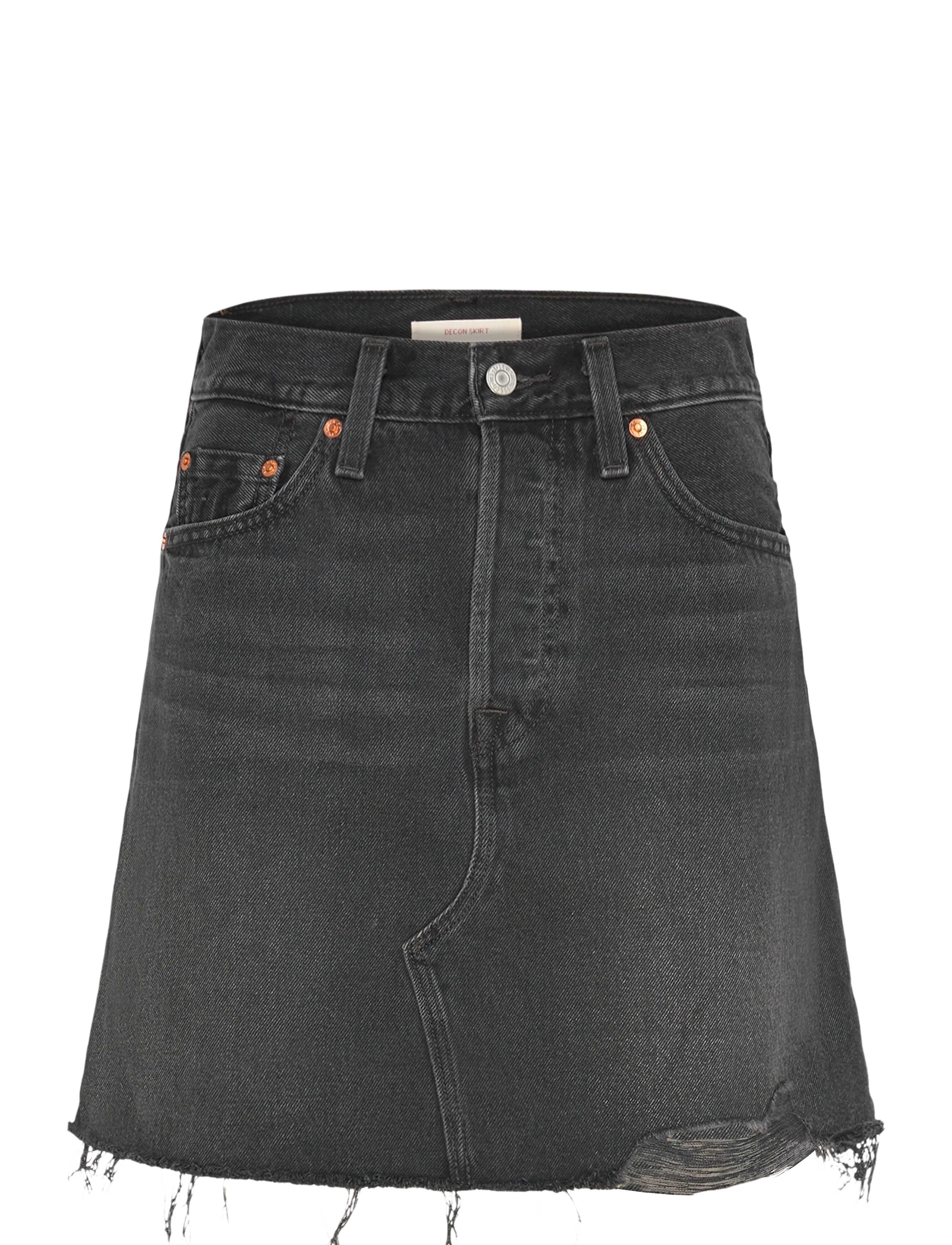 Levi's® DECONSTRUCTED SKIRT H126 REBEL - Kurze Röcke - BLACKS / black