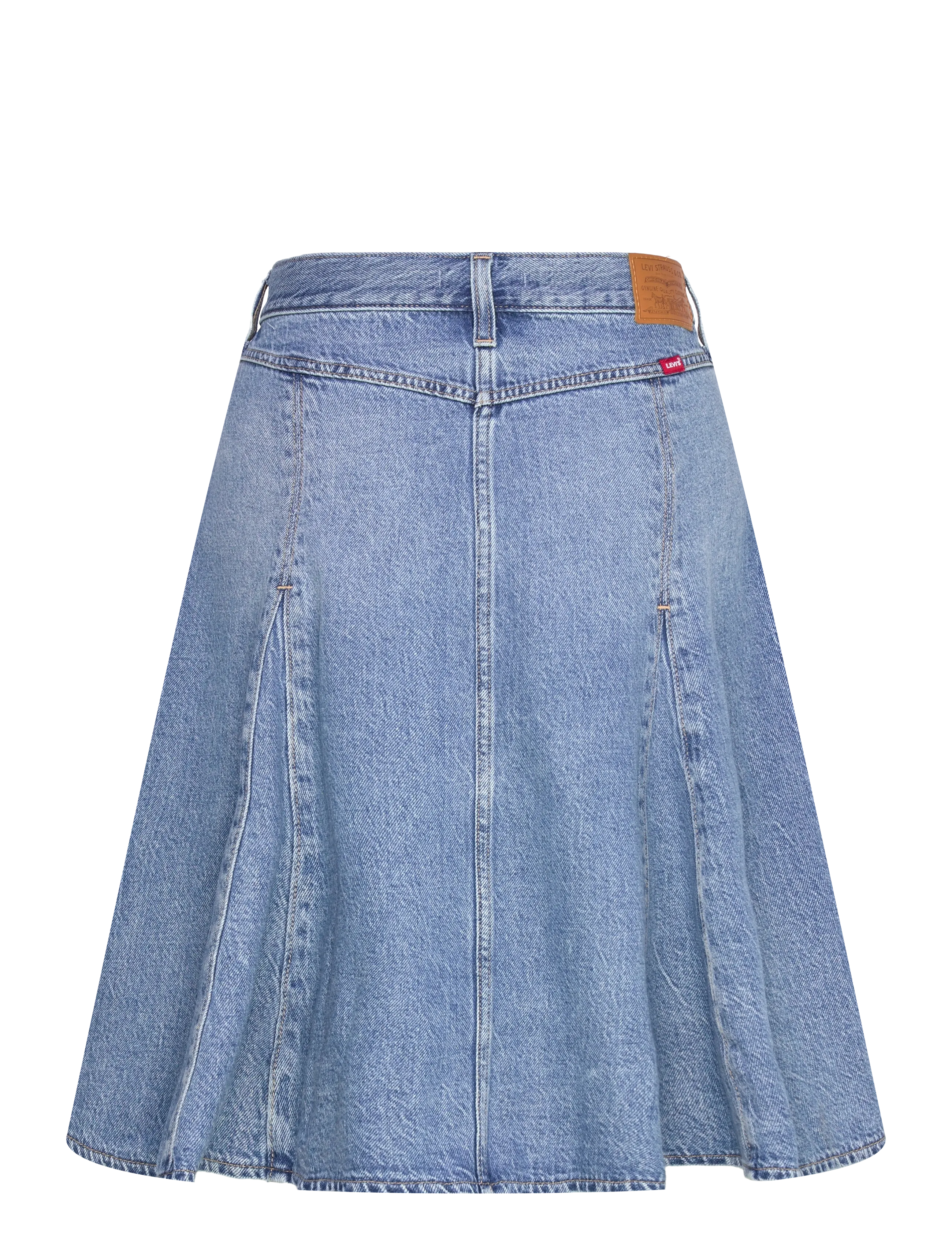 Levi's® - GODET KNEE LENGTH SKIRT GOOD G - denimnederdele - med indigo - worn in - 2