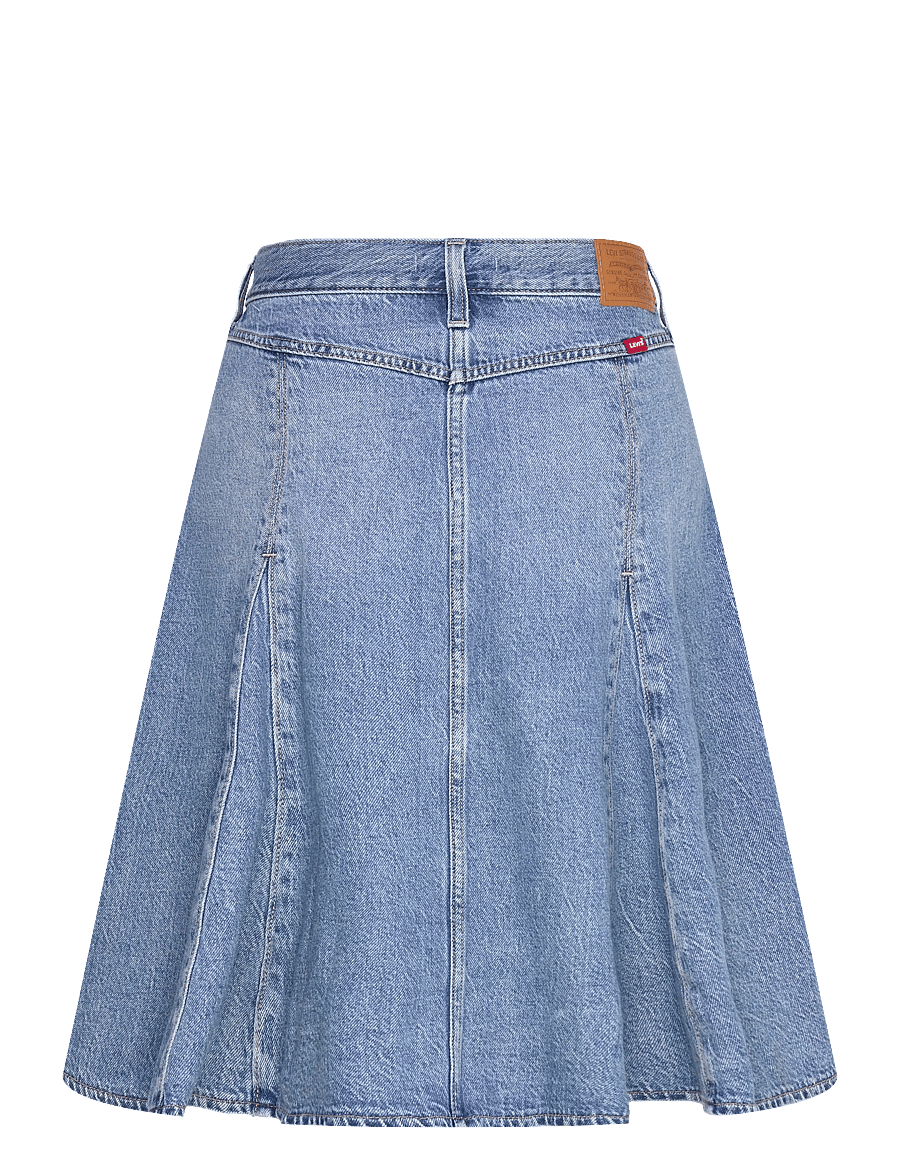 Levi's® - GODET KNEE LENGTH SKIRT GOOD G - denimnederdele - med indigo - worn in - 2