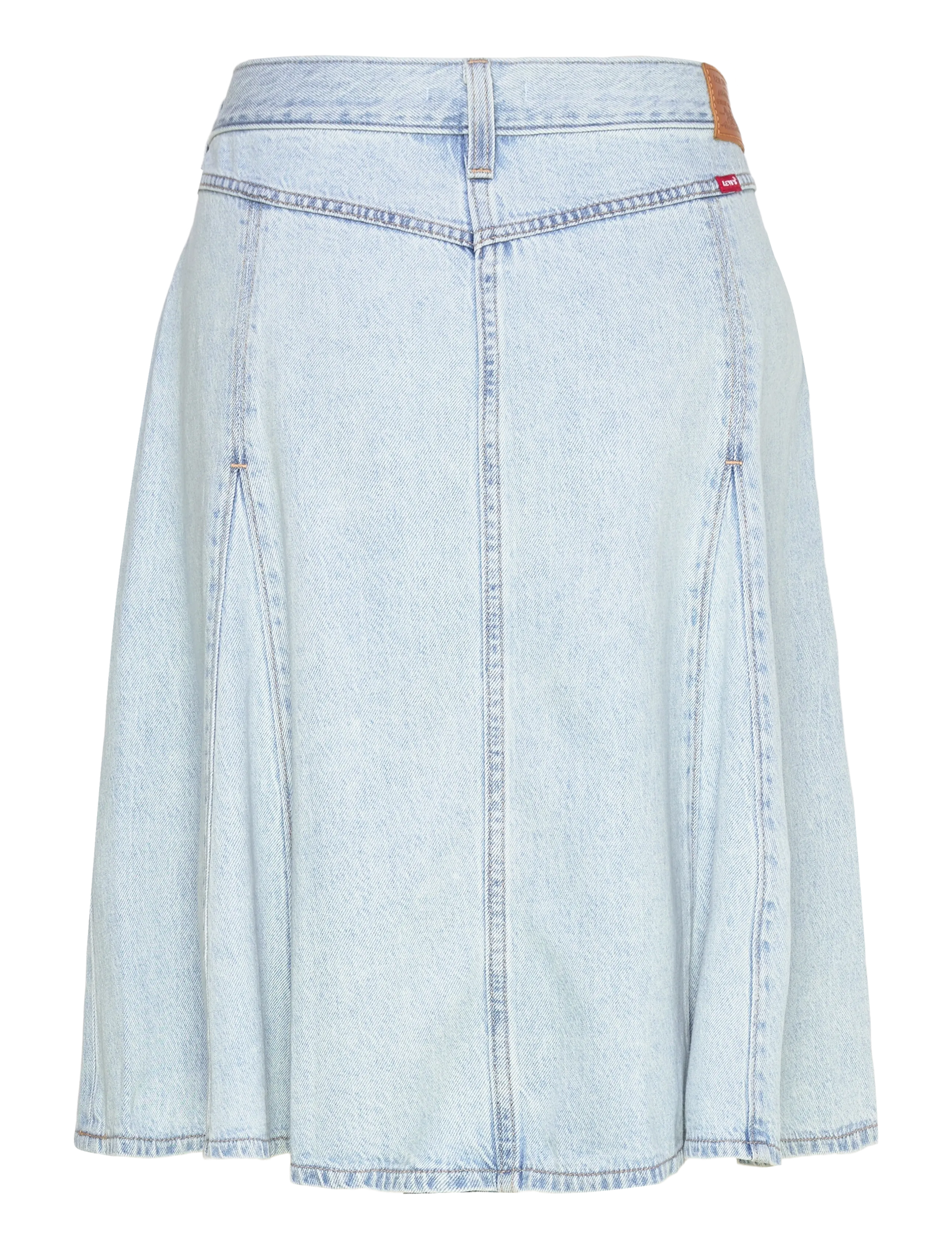Levi's® - GODET KNEE LENGTH SKIRT OF COU - jupes en jeans - med indigo - flat finish - 2