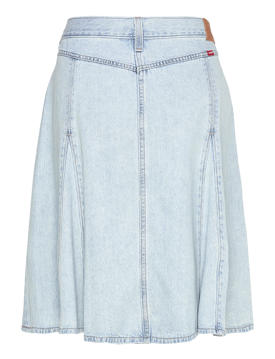 Levi's® - GODET KNEE LENGTH SKIRT OF COU - denim skirts - med indigo - flat finish - 2