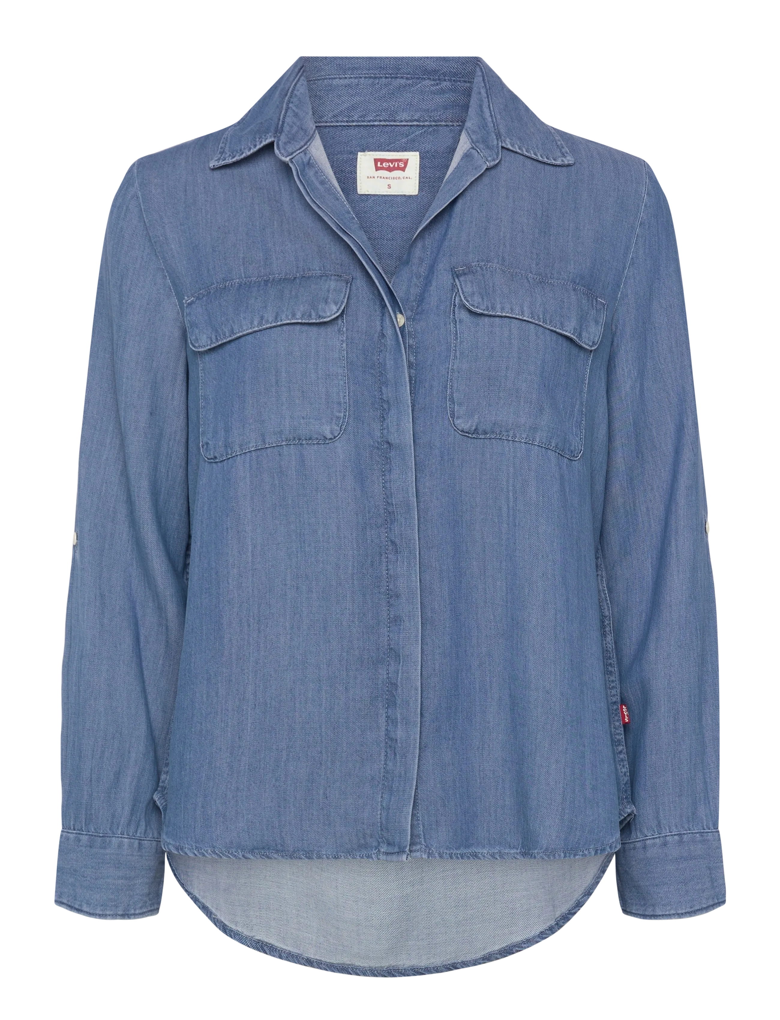 LEVI'S Elaine Utility Shirt Chill Gir Blau - M - Damen