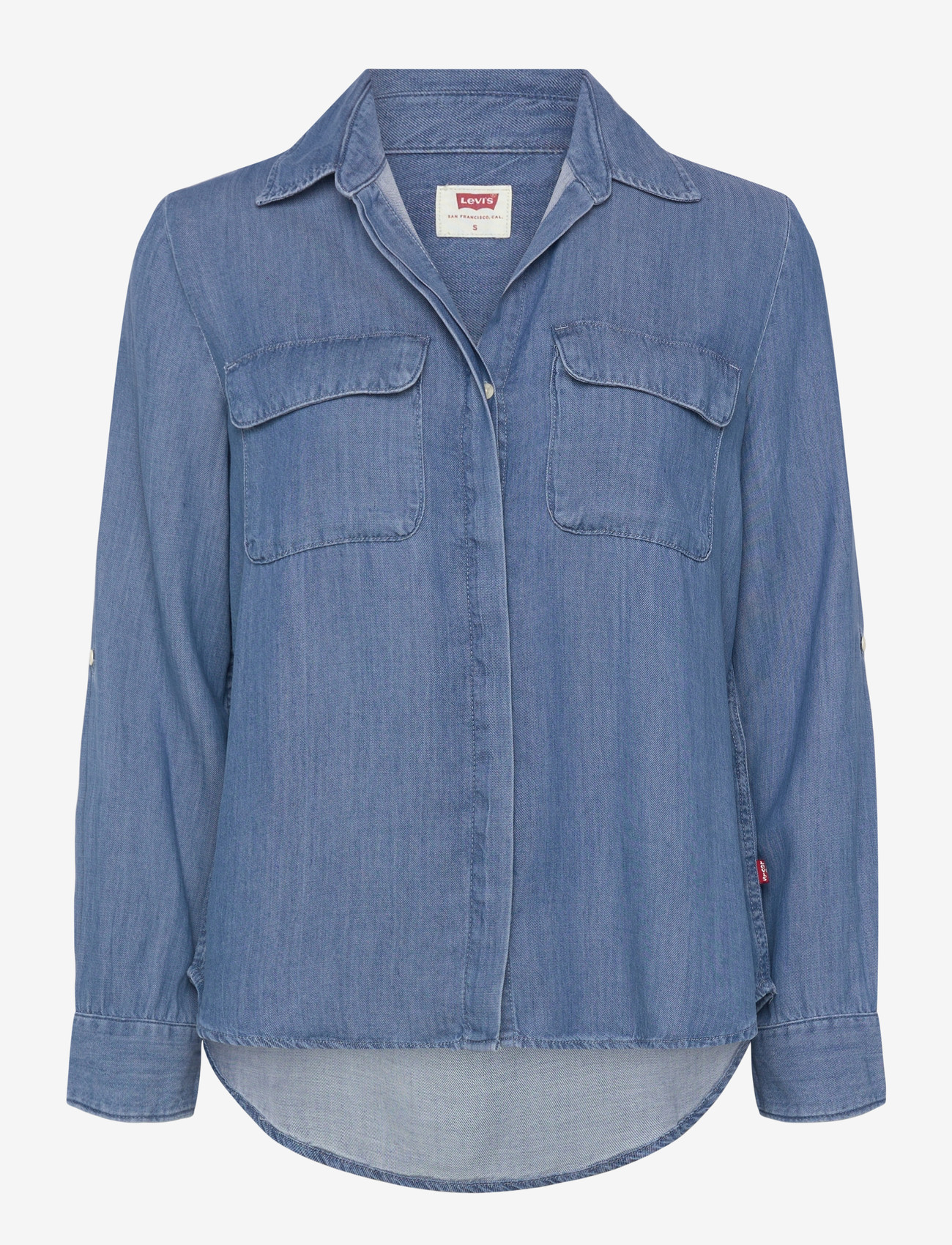 Levi's® - ELAINE UTILITY SHIRT CHILL GIR - teksasärgid - med indigo - worn in - 1