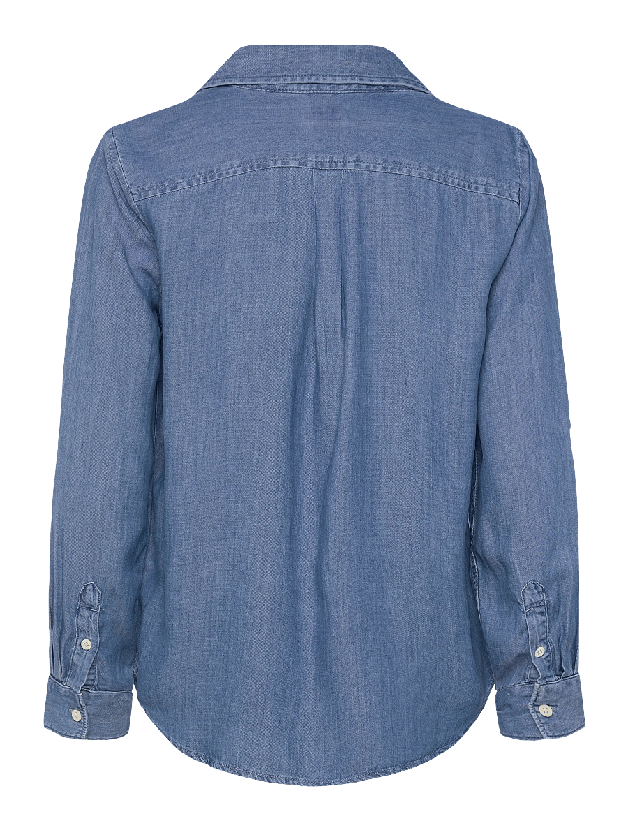 Levi's® - ELAINE UTILITY SHIRT CHILL GIR - teksasärgid - med indigo - worn in2 - 2