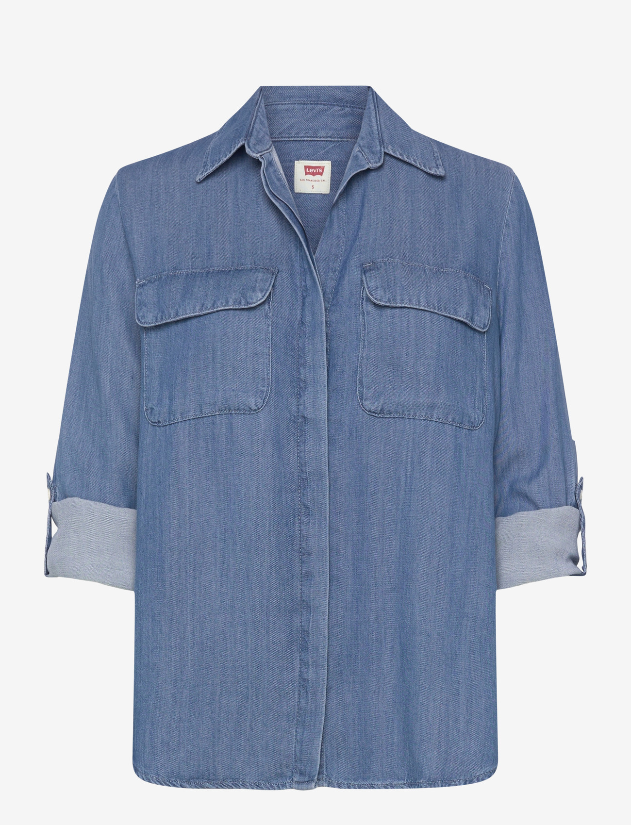 Levi's® - ELAINE UTILITY SHIRT CHILL GIR - teksasärgid - med indigo - worn in - 3