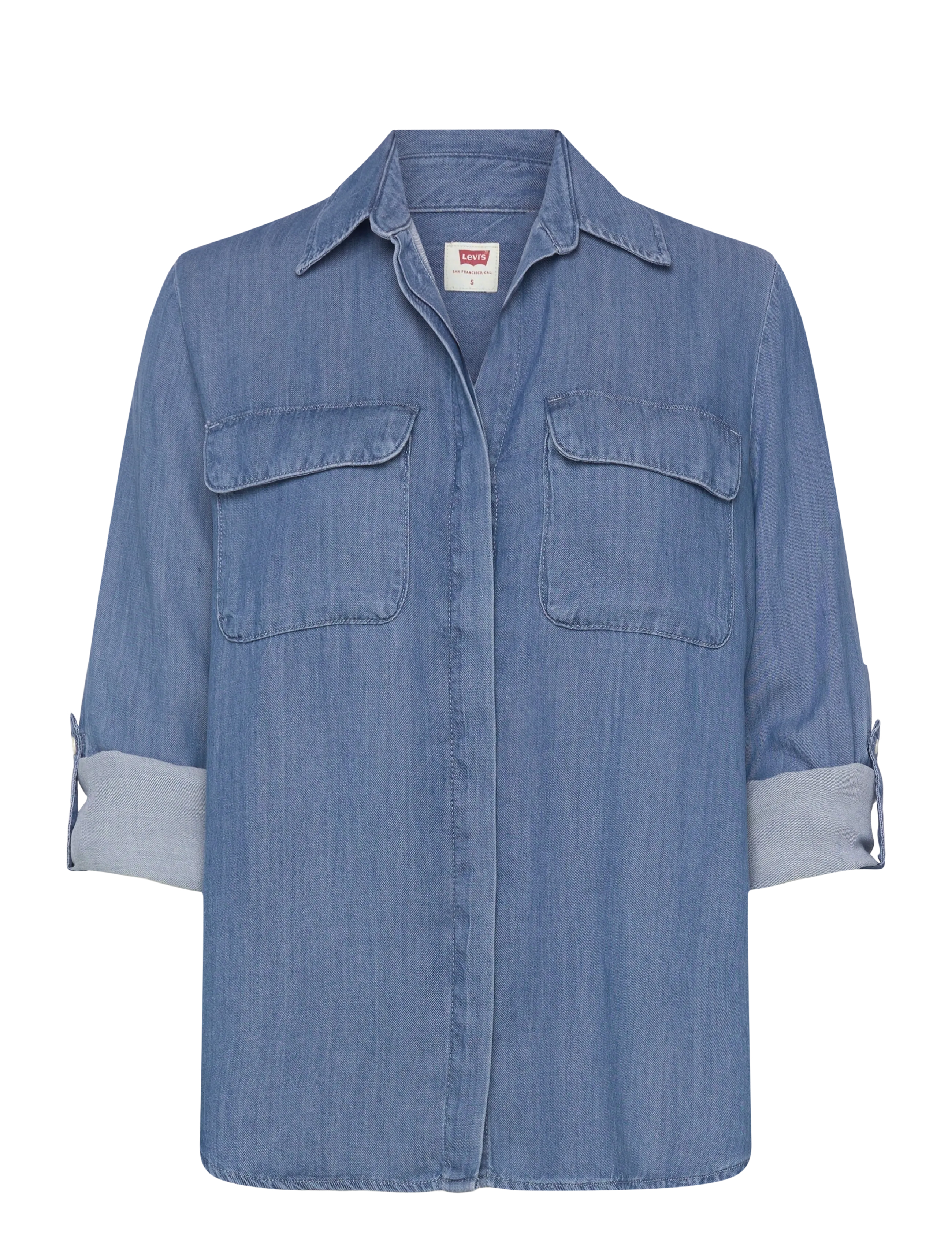 Levi's® - ELAINE UTILITY SHIRT CHILL GIR - denimskjorter - med indigo - worn in - 3