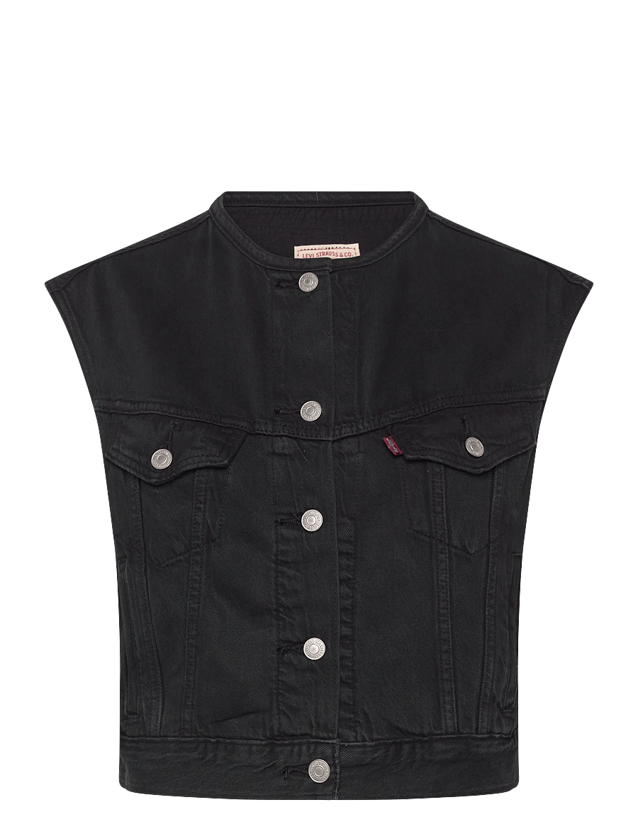 Levi's® - COLLARLESS SHRUNKEN 90S VEST N - denim-westen - blacks - 1