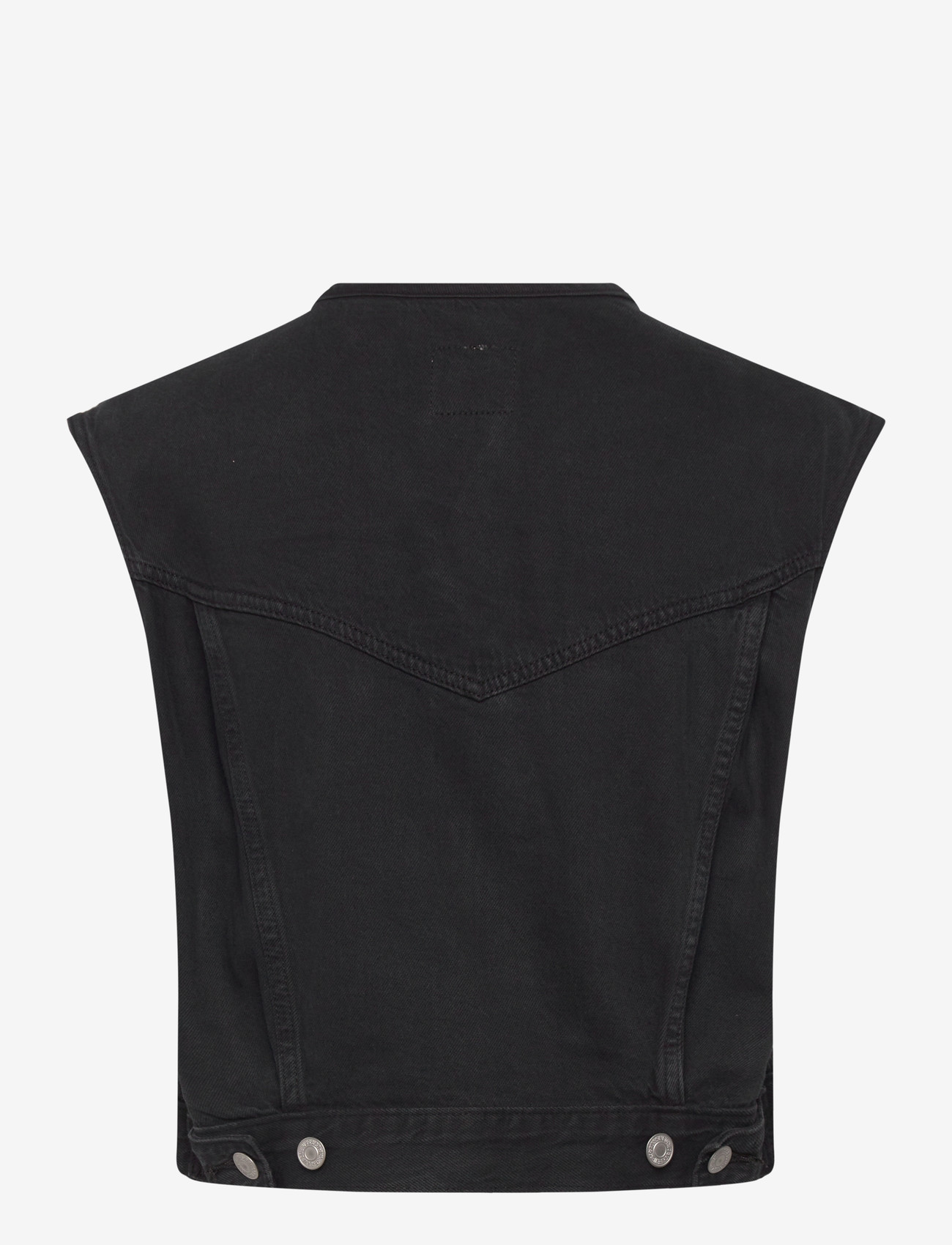 Levi's® - COLLARLESS SHRUNKEN 90S VEST N - denim vests - blacks - 2