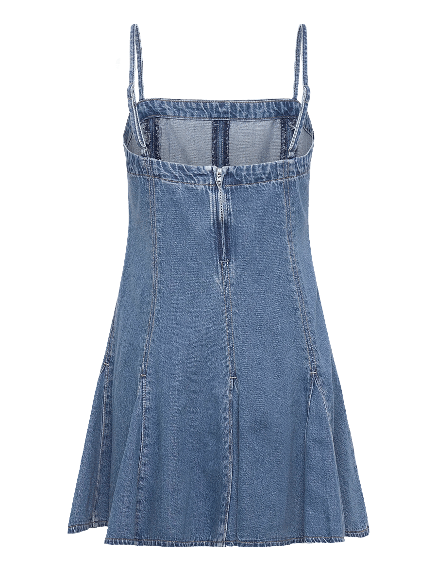 Levi's® - DENIM GODET DRESS GODET ALL DA - jeansklänningar - med indigo - worn in - 2
