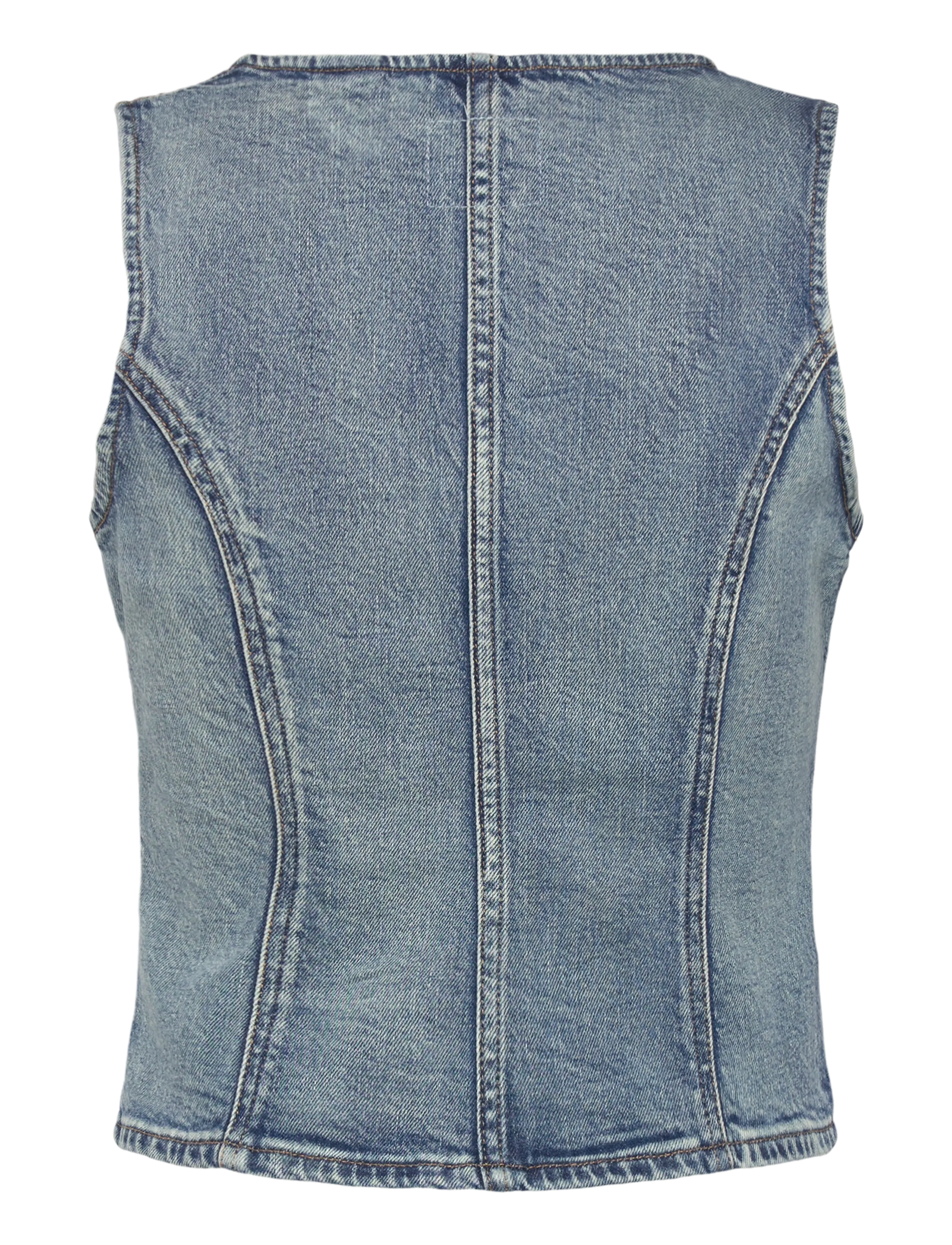 Levi's® - SCULPTED TOP WHAT NOW TOP - denimveste - med indigo - worn in - 2