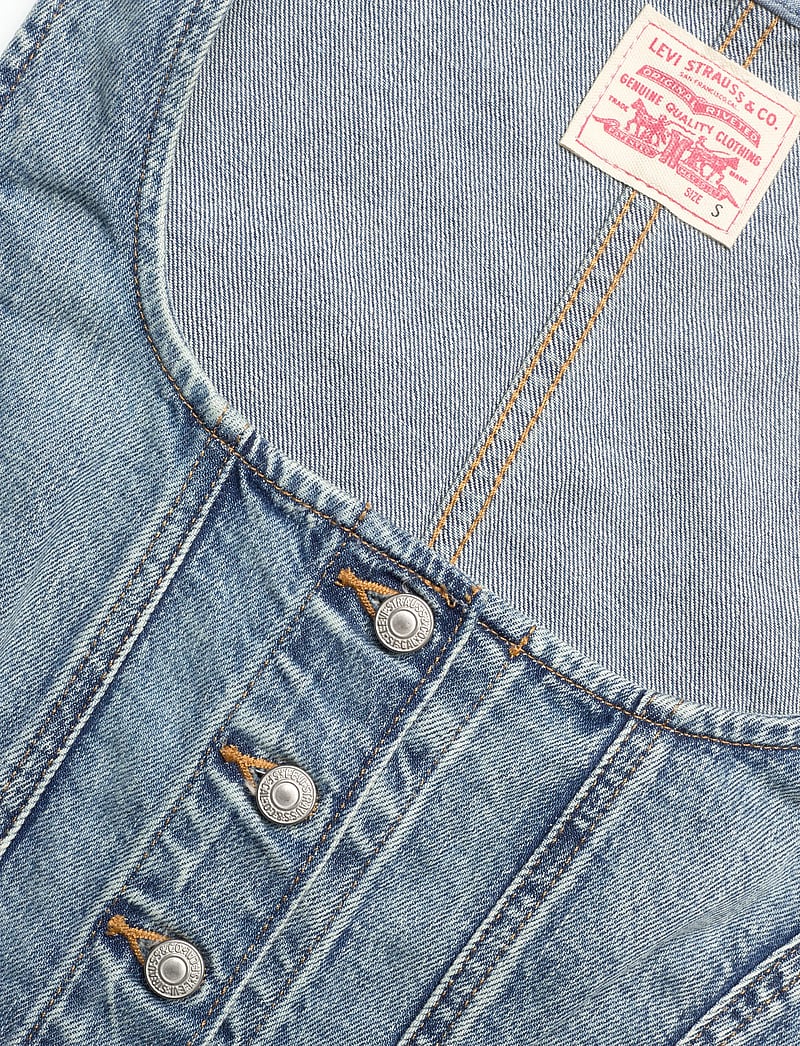 Levi's® - SCULPTED TOP WHAT NOW TOP - denimveste - med indigo - worn in - 2