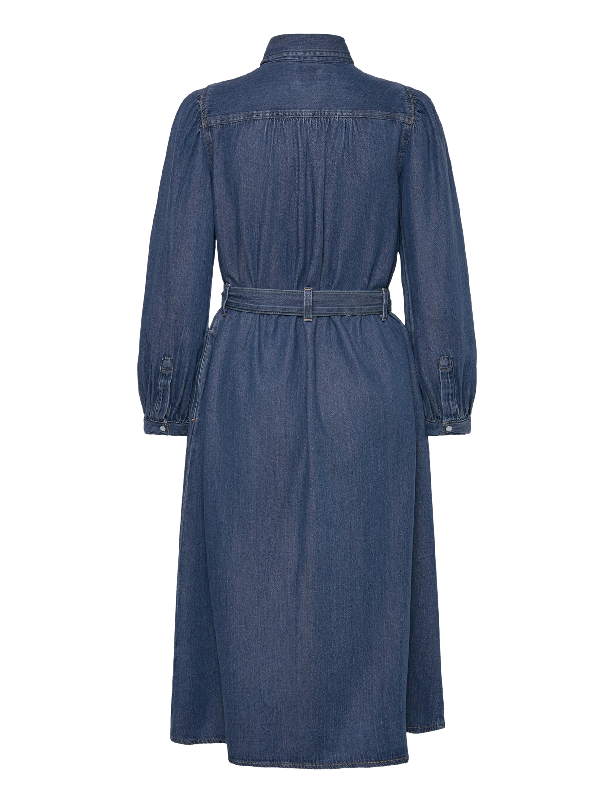 Levi's® - JOURNEY LS MAXI DRESS CELESTIA - shirt dresses - med indigo - worn in - 2