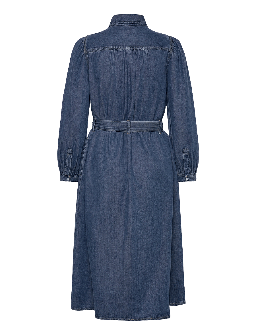 Levi's® - JOURNEY LS MAXI DRESS CELESTIA - hemdkleider - med indigo - worn in - 2