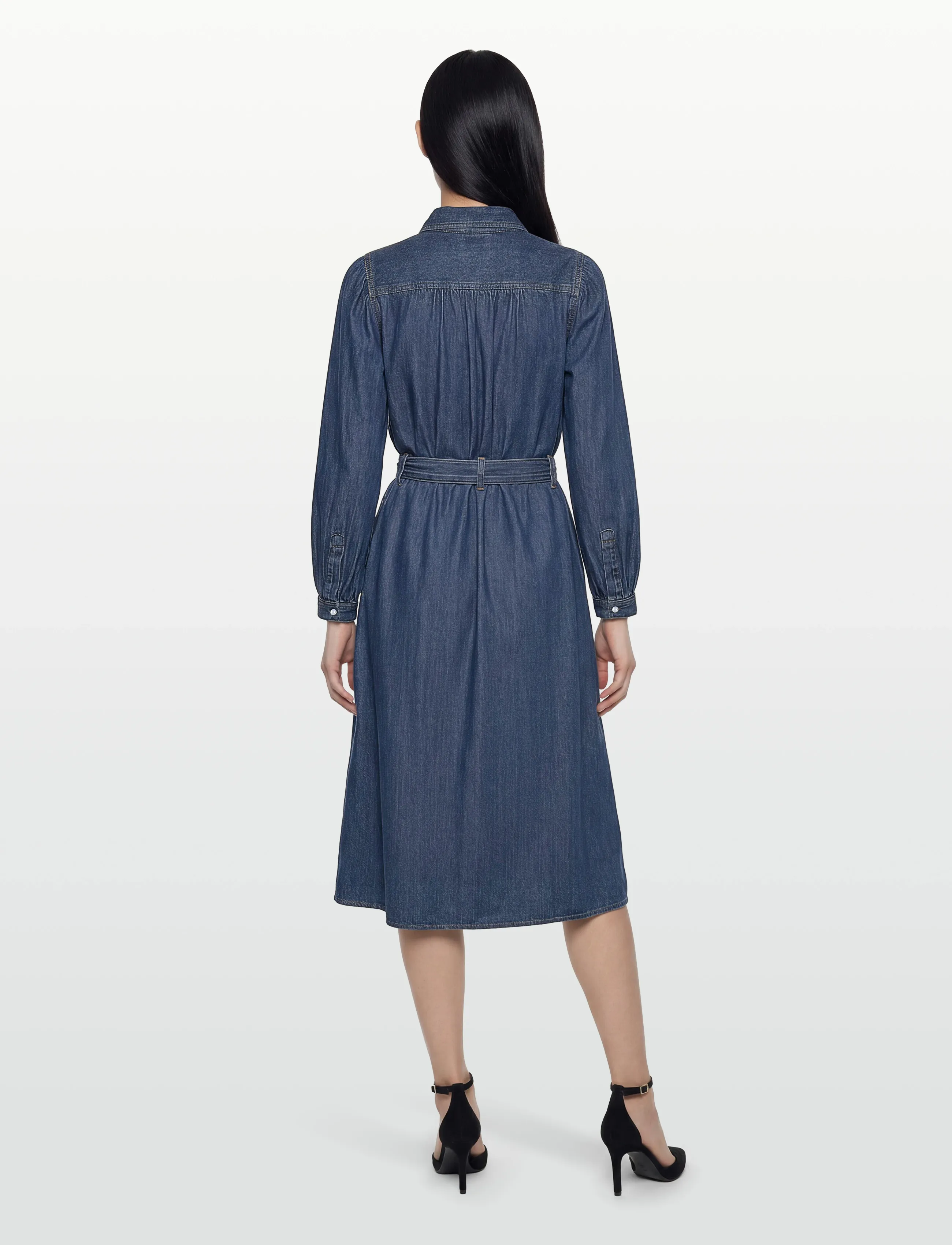 Levi's® - JOURNEY LS MAXI DRESS CELESTIA - teksakleidid - med indigo - worn inh - 4