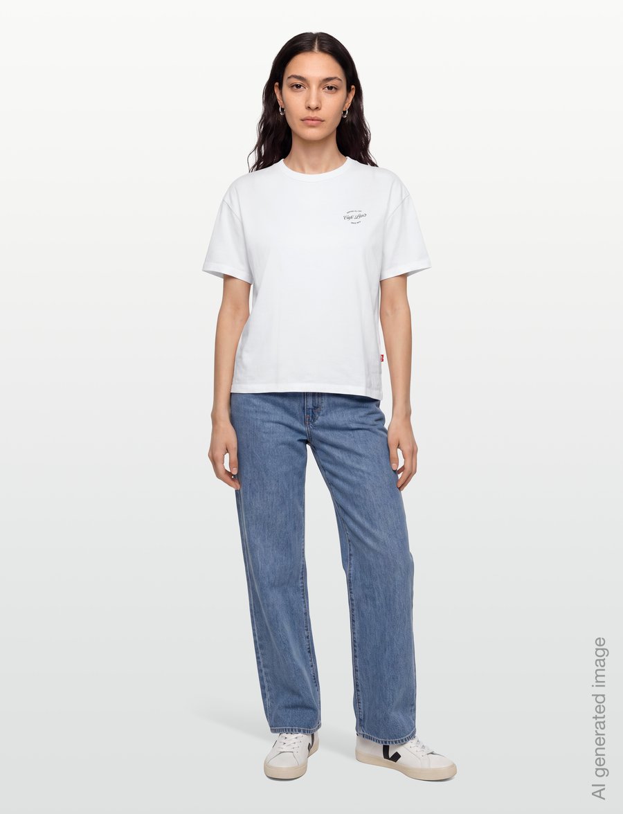 Levi's® - GR VINTAGE TEE CAFE FRONT BRIG - t-shirts - whites - 0
