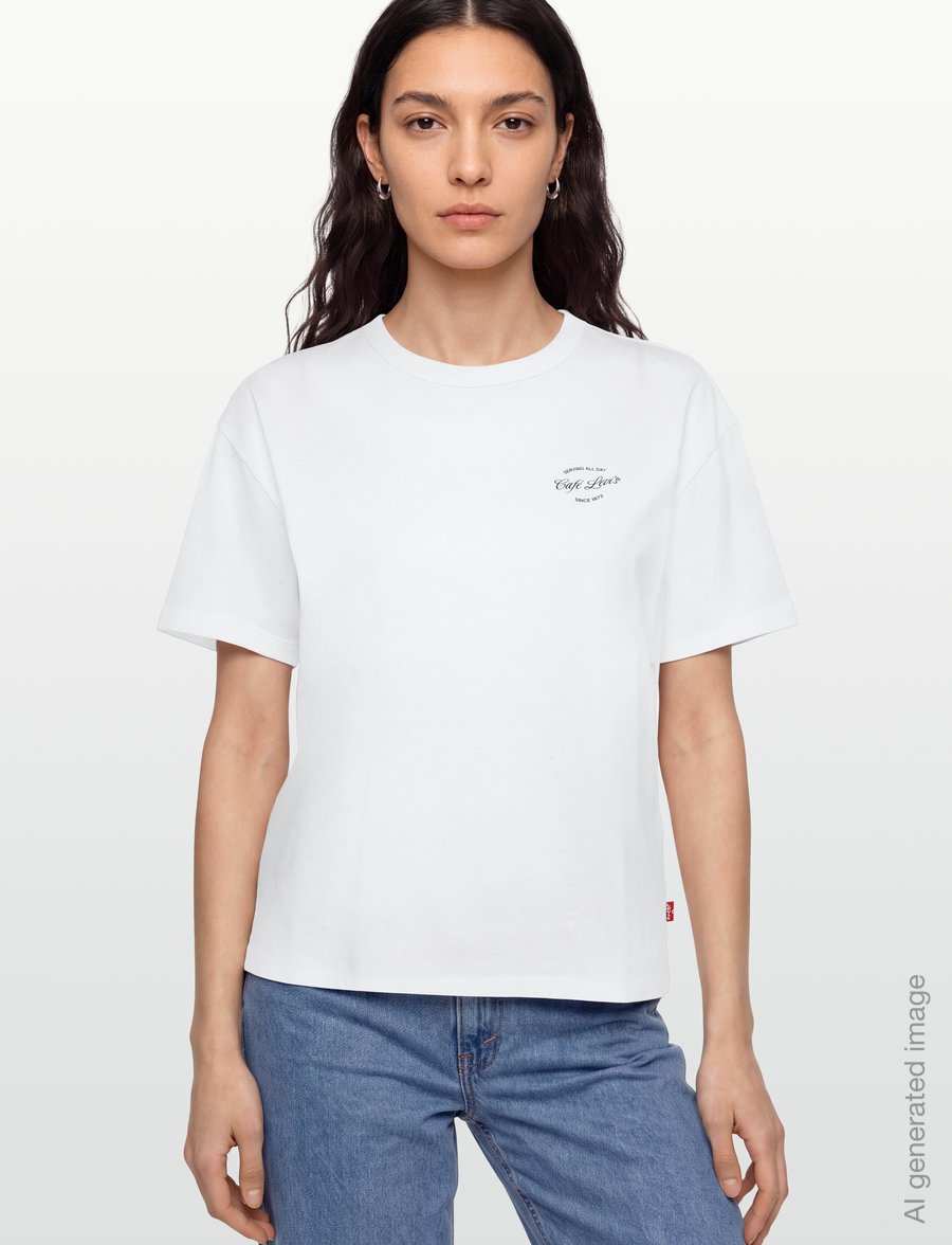 Levi's® - GR VINTAGE TEE CAFE FRONT BRIG - t-shirts - whites - 3