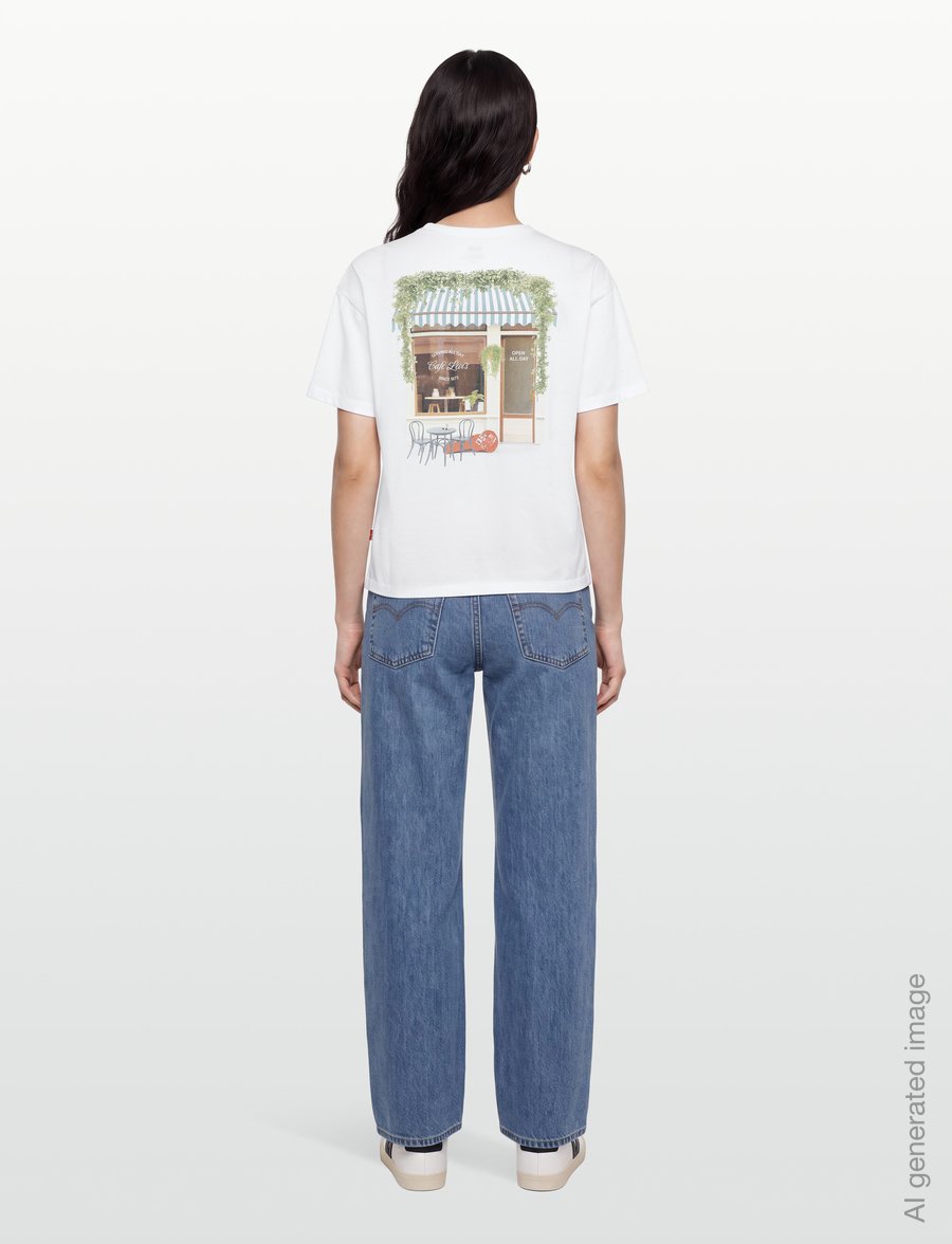 Levi's® - GR VINTAGE TEE CAFE FRONT BRIG - t-shirts - whites - 4