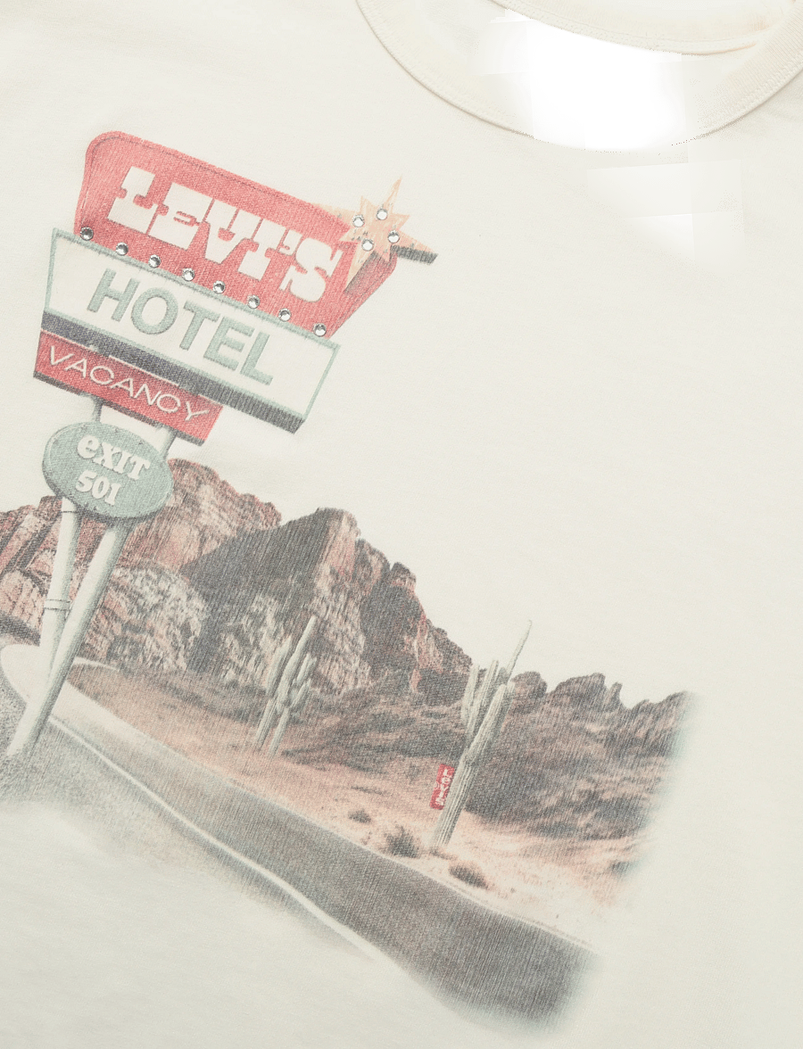 Levi's® - GR VINTAGE TEE LEVIS HOTEL VT - t-shirts - whites - 2