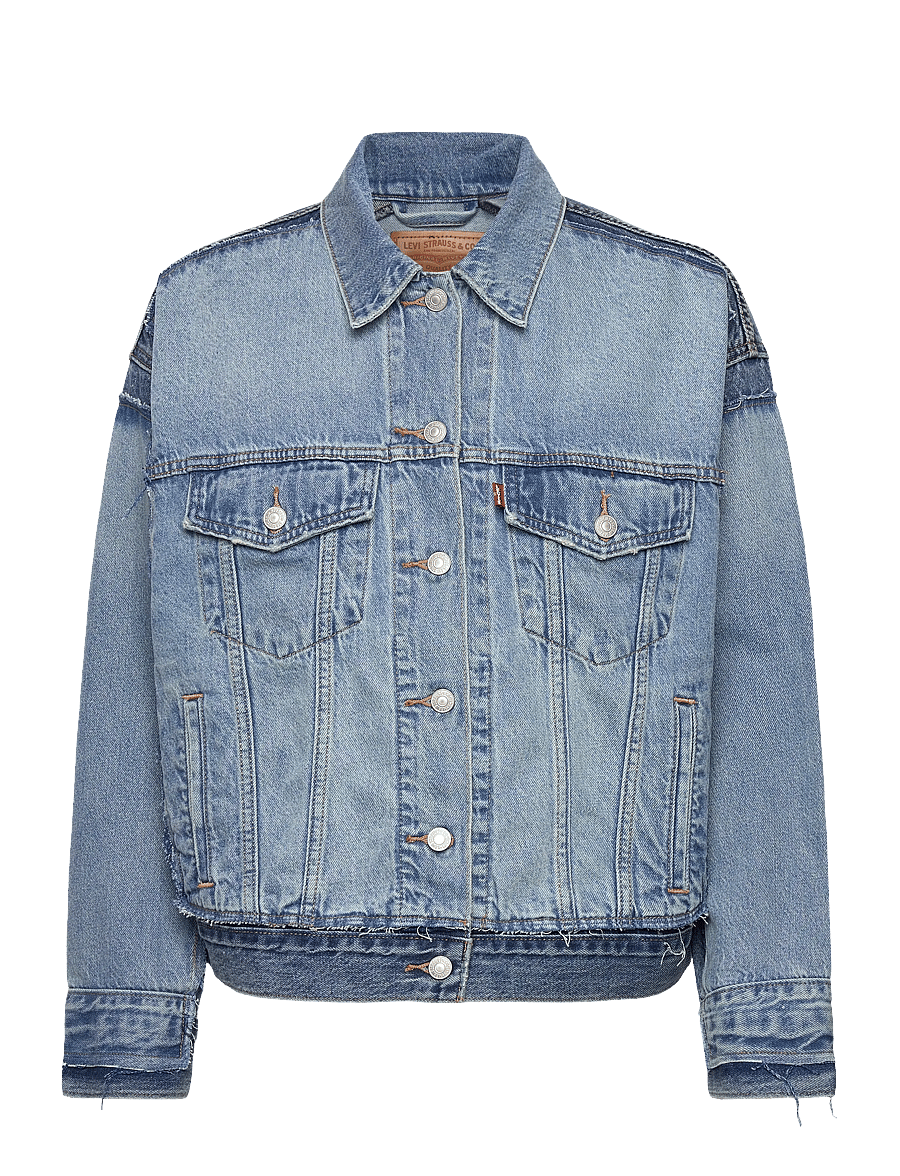 Levi's® - DECON 90S TRUCKER UPON REFLECT - kevadjoped - med indigo - worn in - 1
