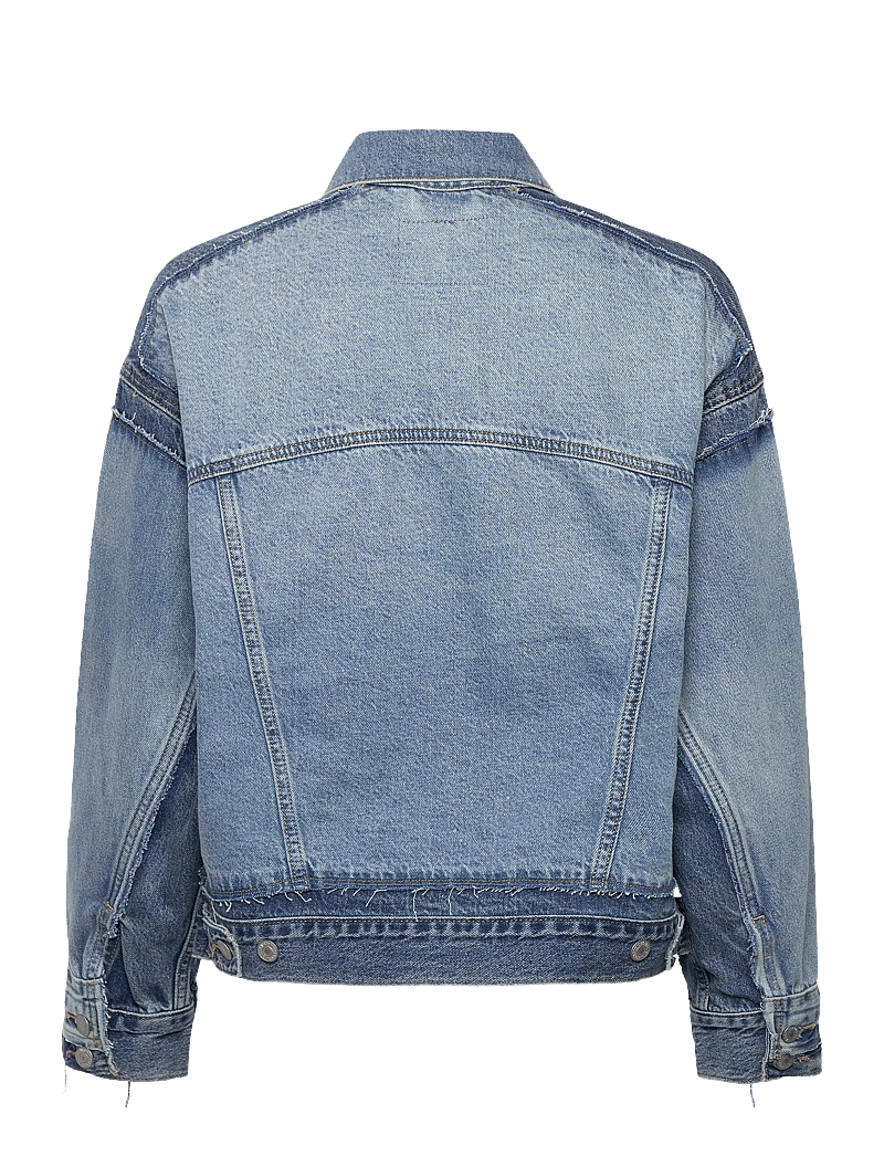 Levi's® - DECON 90S TRUCKER UPON REFLECT - kevadjoped - med indigo - worn in - 2