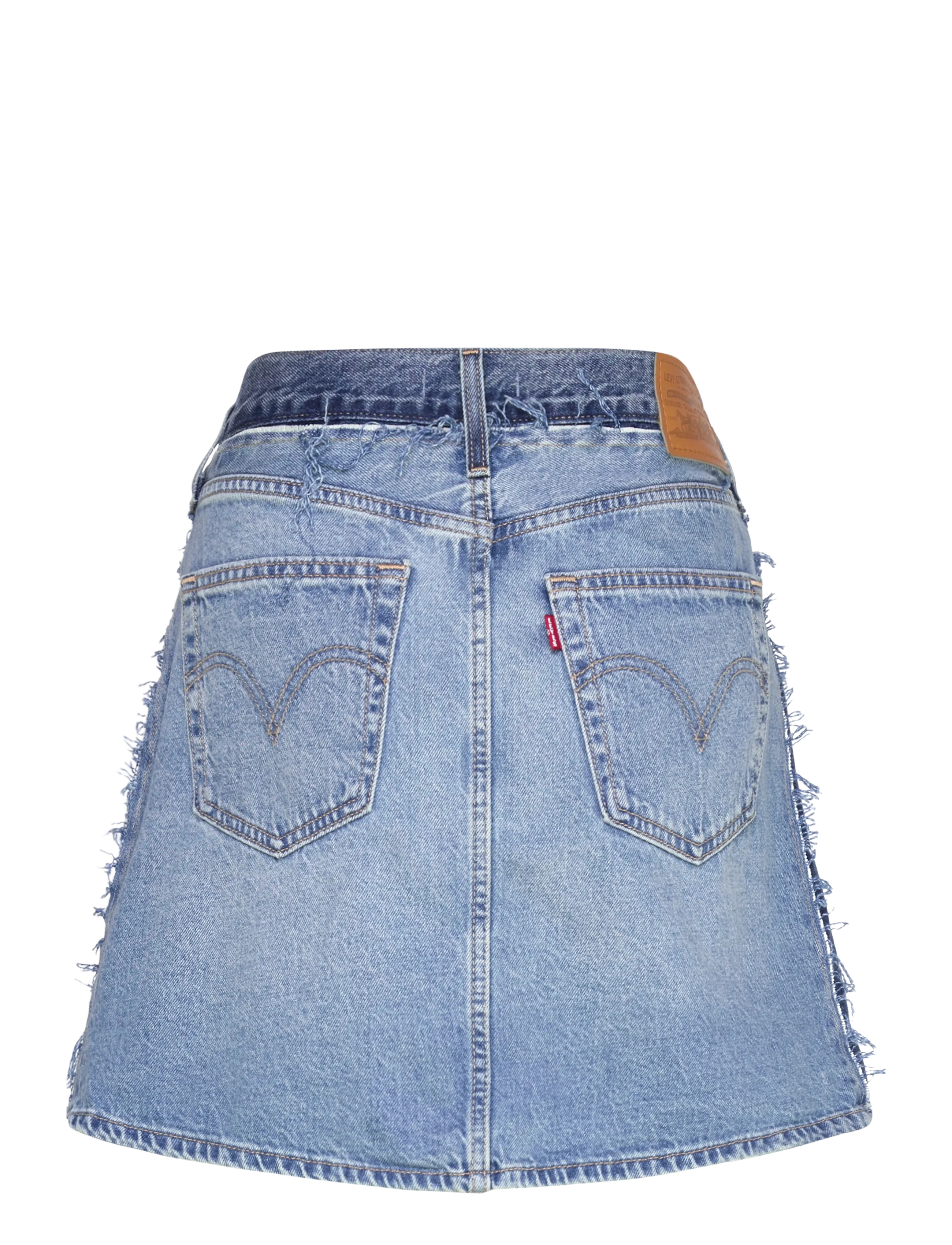 Levi's® - DECONSTRUCTED EDGE SKIRT UPON - denim skirts - med indigo - worn in - 2