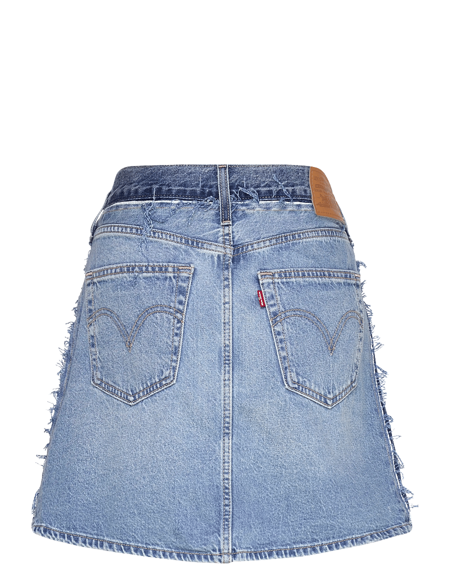 Levi's® - DECONSTRUCTED EDGE SKIRT UPON - teksaseelikud - med indigo - worn in - 2