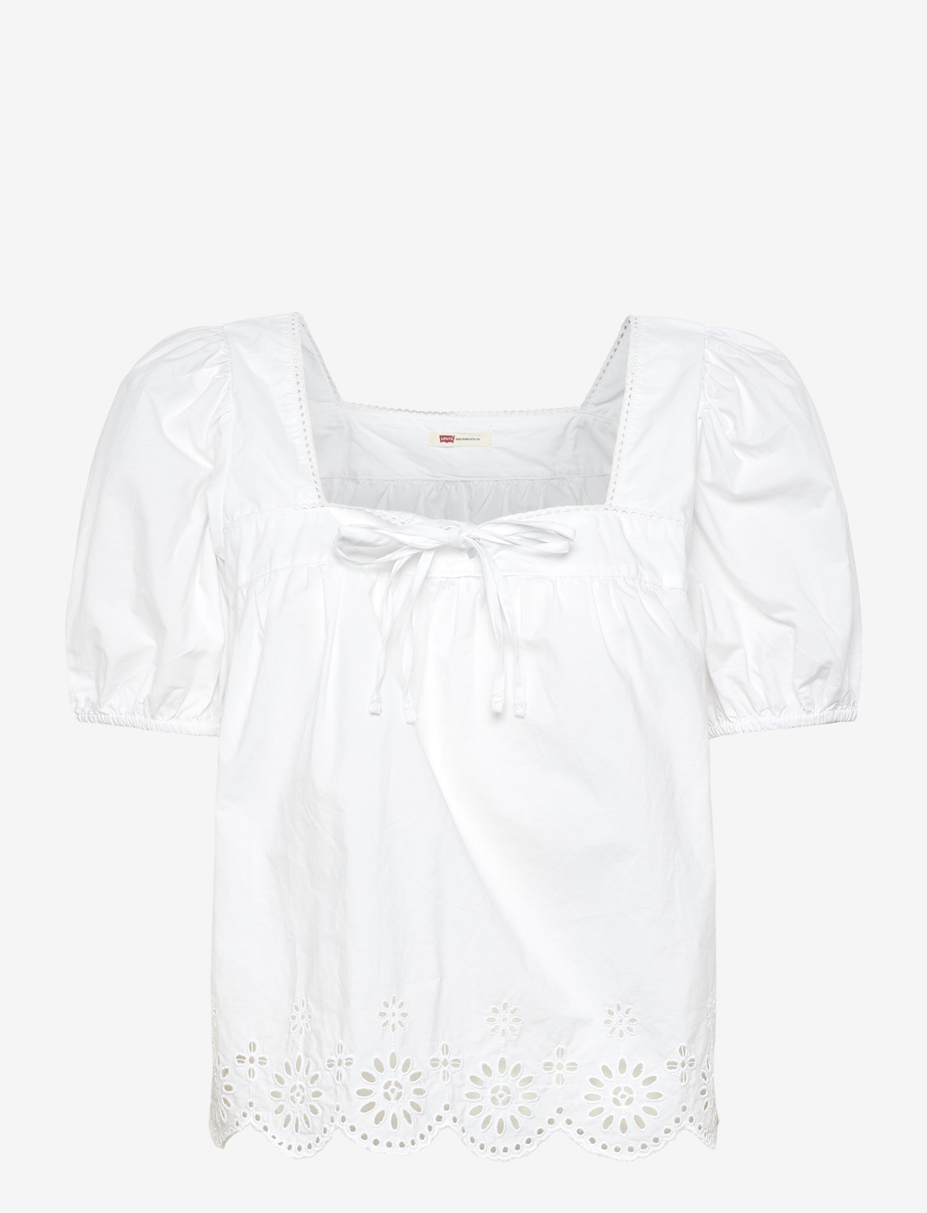 Levi's® - DARLING SS CUTWORK BLOUSE BRIG - lühikeste varrukatega pluusid - whites - 1
