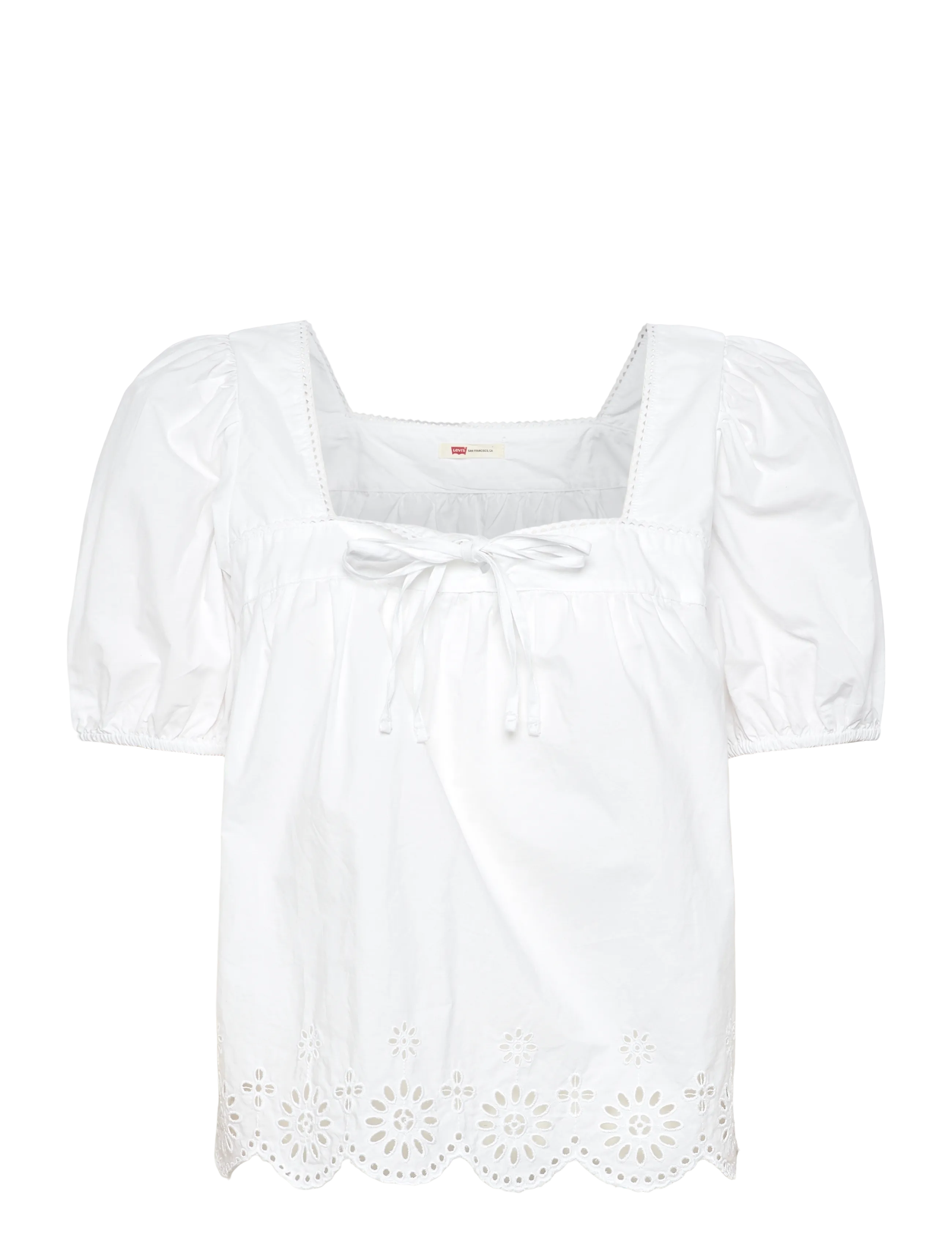 Levi's® DARLING SS CUTWORK BLOUSE BRIG - Vêtements - WHITES / white