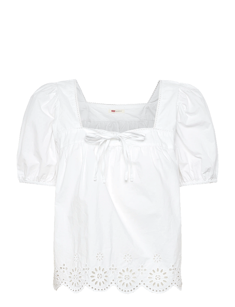 Levi's® - DARLING SS CUTWORK BLOUSE BRIG - kurzämlige blusen - whites - 1