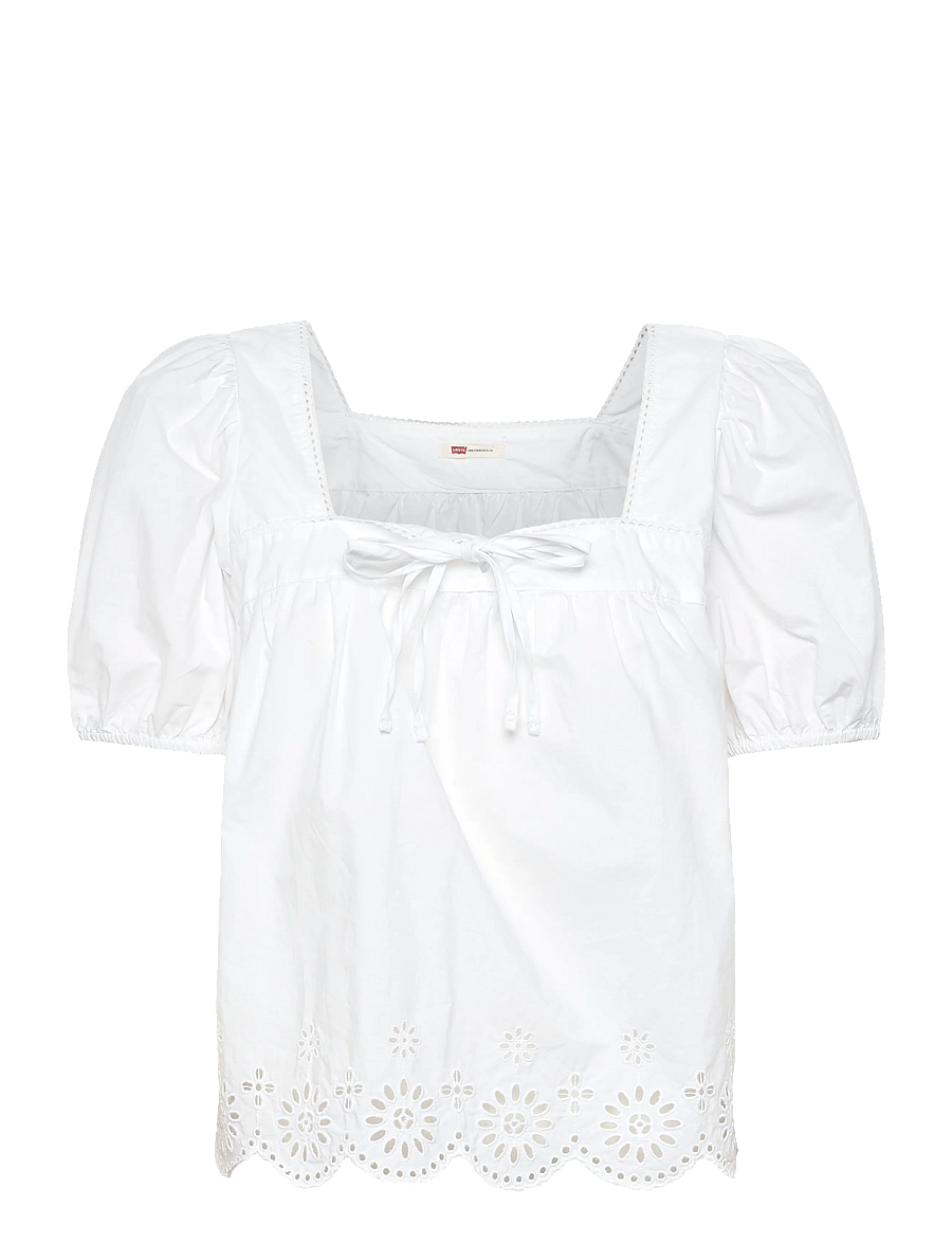 Levi's® - DARLING SS CUTWORK BLOUSE BRIG - kurzämlige blusen - whites - 1