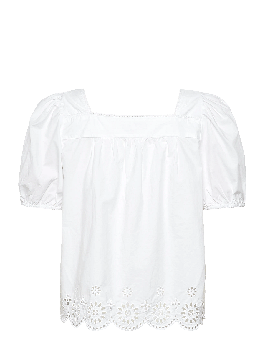 Levi's® - DARLING SS CUTWORK BLOUSE BRIG - kurzämlige blusen - whites - 2