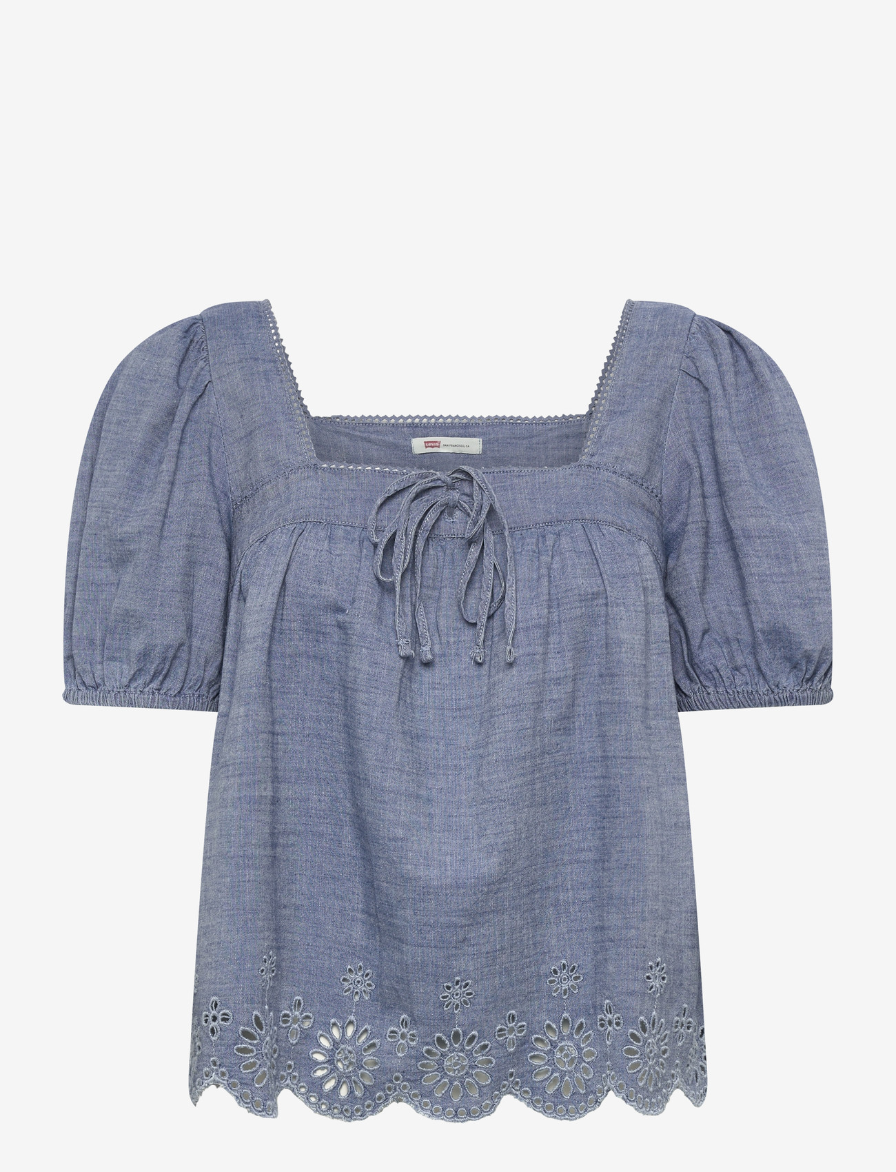 Levi's® - DARLING SS CUTWORK BLOUSE BREE - kurzämlige blusen - med indigo - worn in - 1