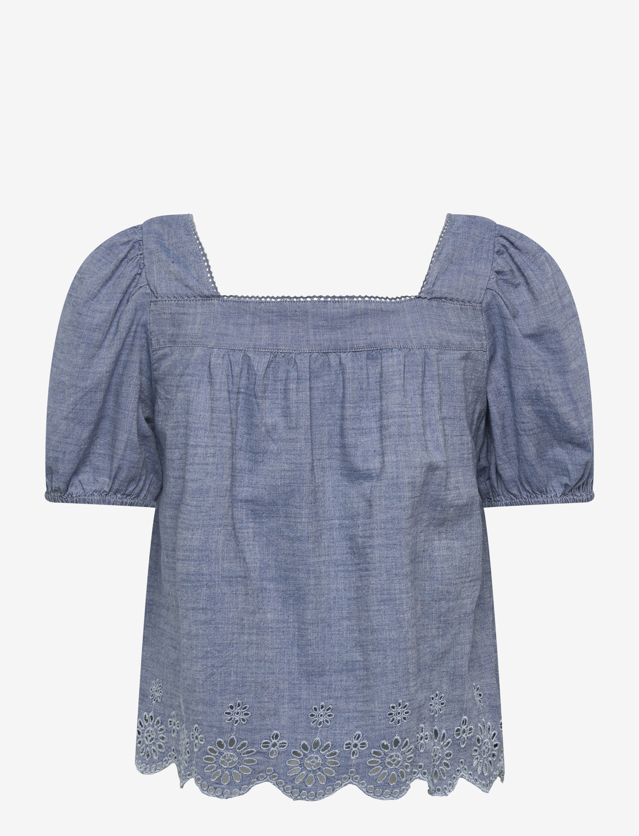 Levi's® - DARLING SS CUTWORK BLOUSE BREE - kurzämlige blusen - med indigo - worn in - 2