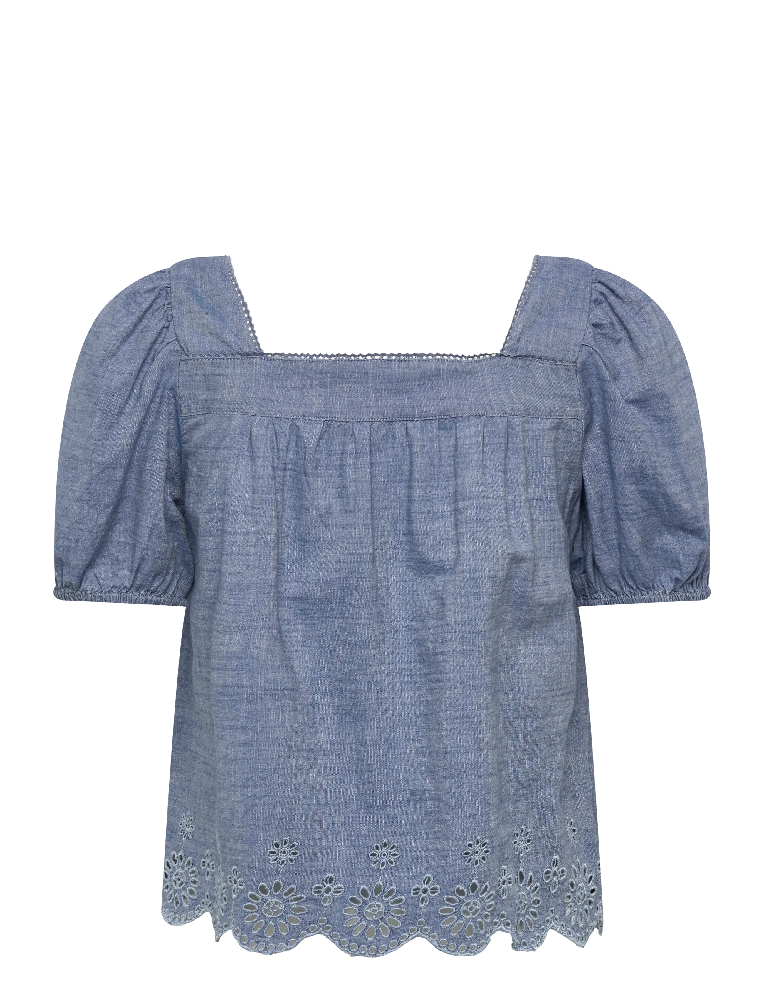 Levi's® - DARLING SS CUTWORK BLOUSE BREE - lühikeste varrukatega pluusid - med indigo - worn in - 2