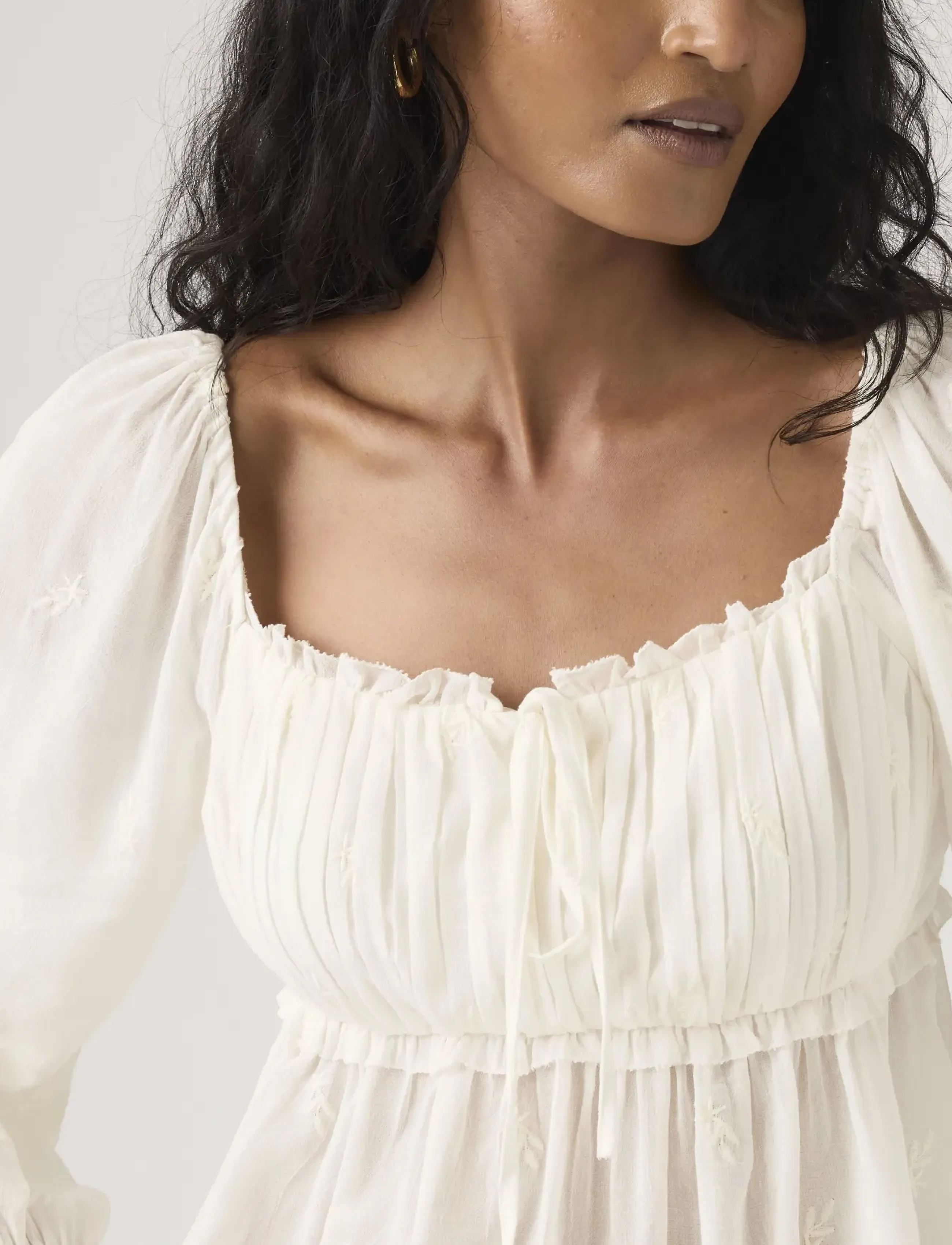 Levi's® - OTTIE LS BOHO BLOUSE EGRET - whites - 4